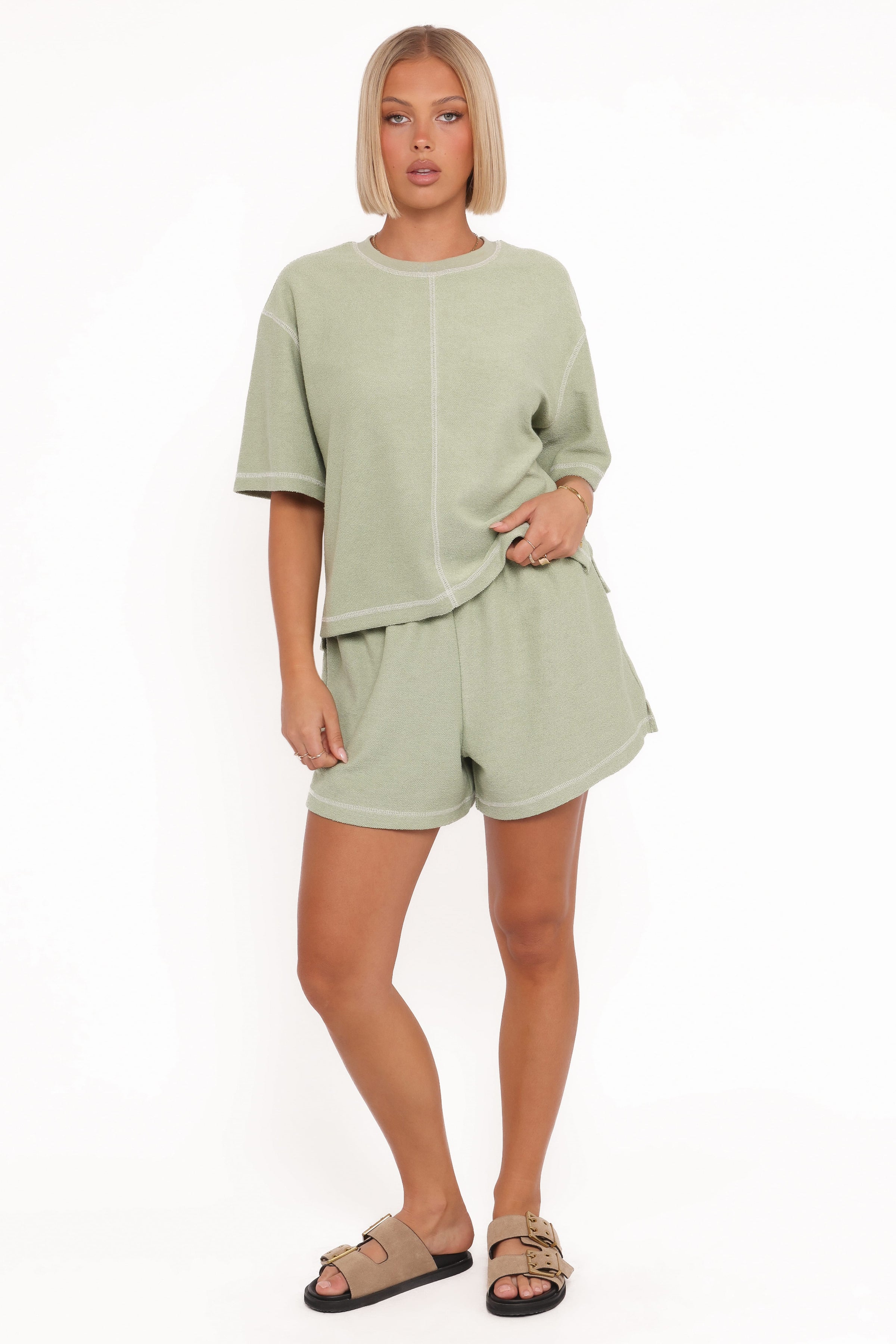 SETS Melody Knit Short Set - Matcha