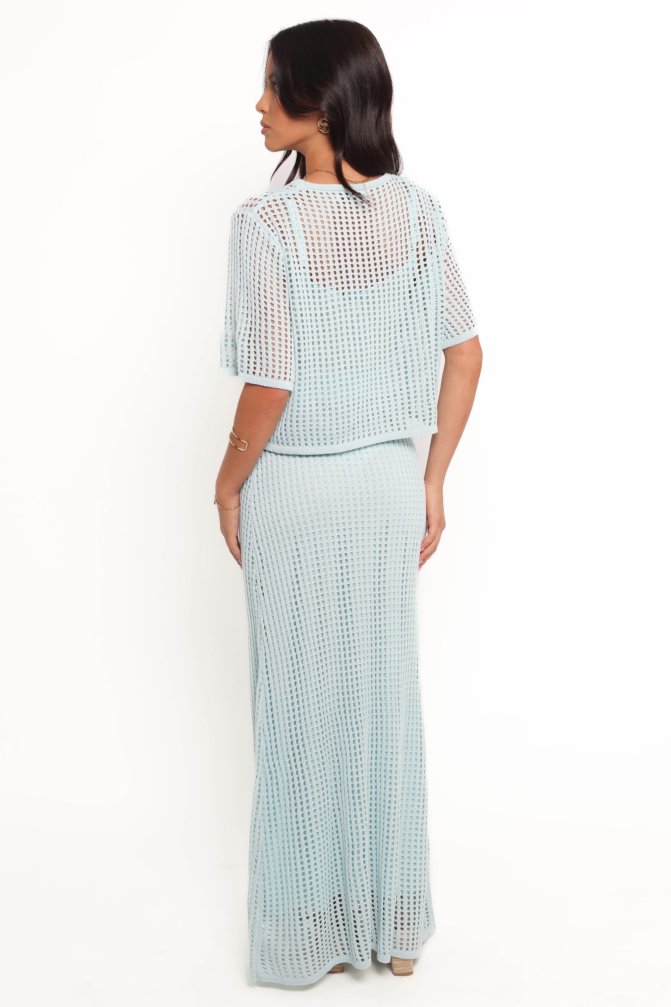 SETS Meriah Knit Skirt Set - Light Blue