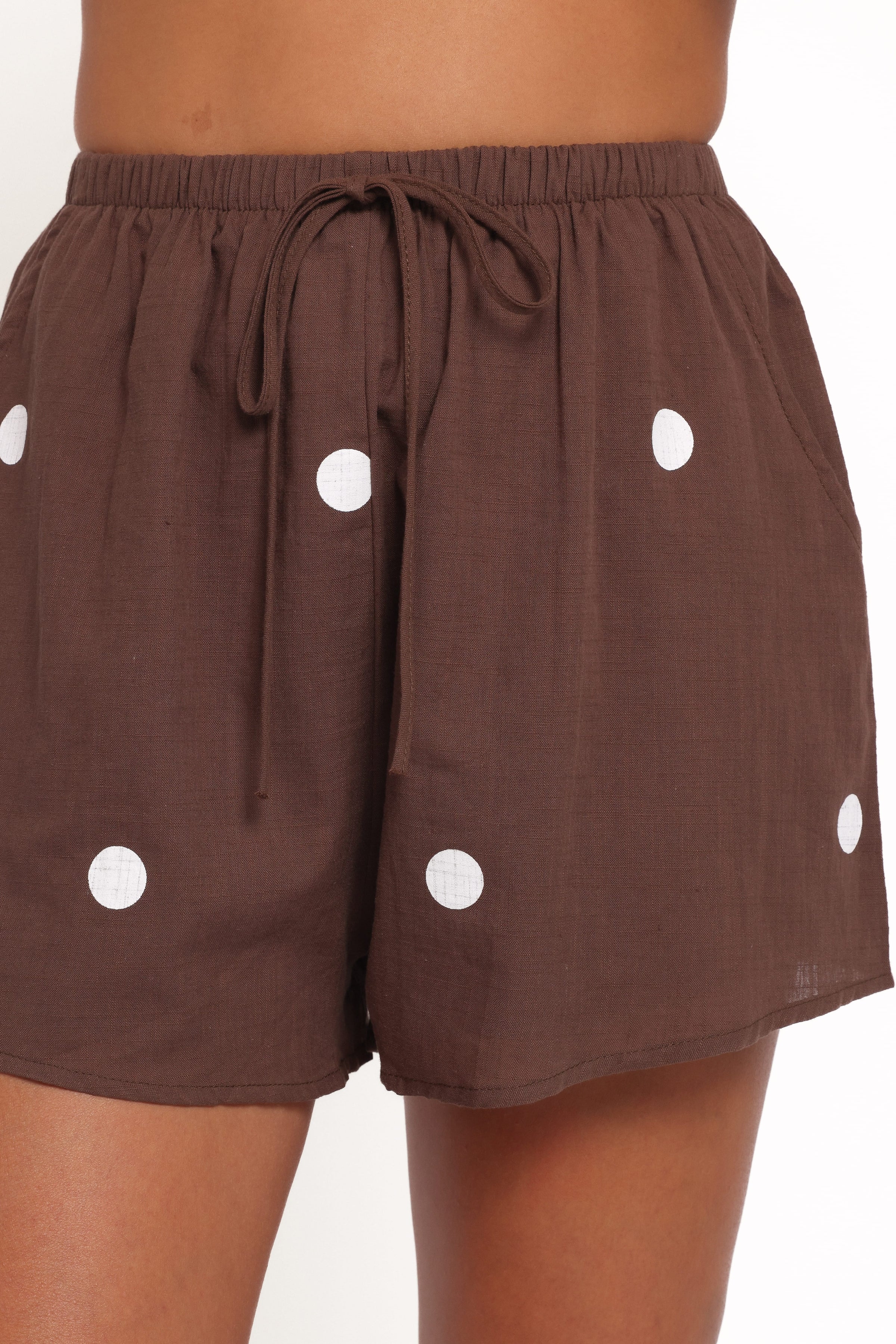 SETS Miller Short Set - Brown Polka Dot