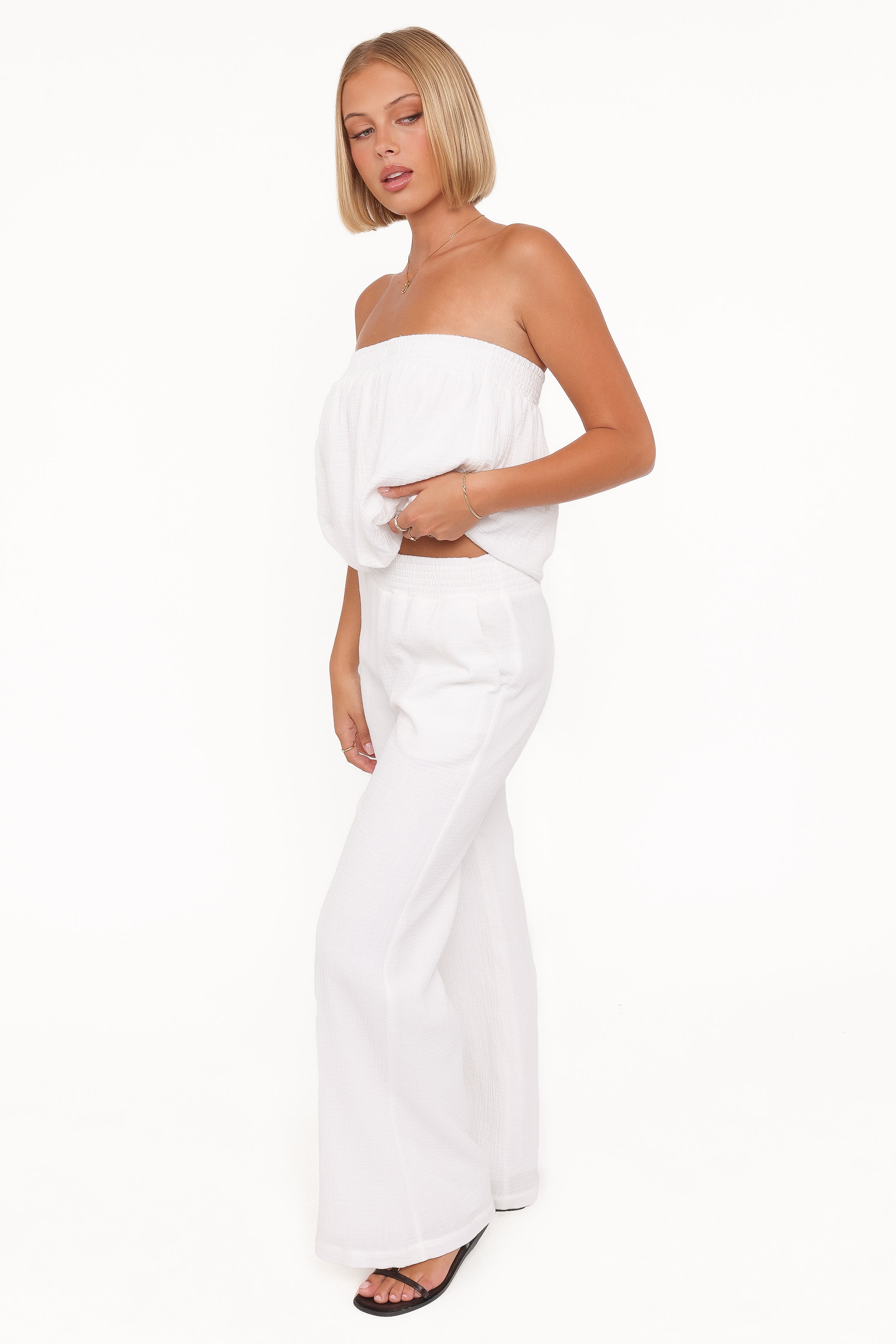 SETS Olivia Pant Set - White