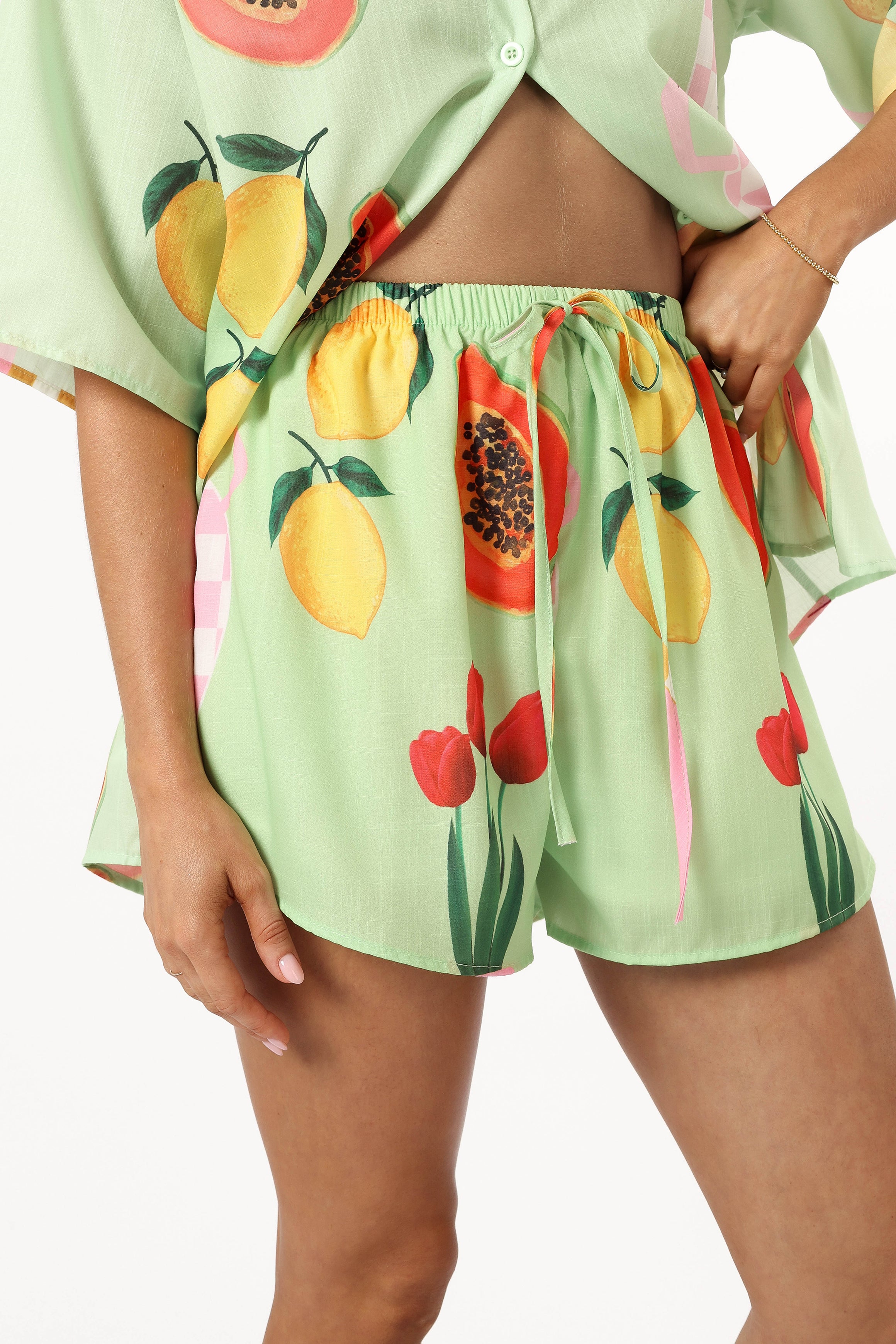 SETS @Piccolo Short Set - Green Papaya