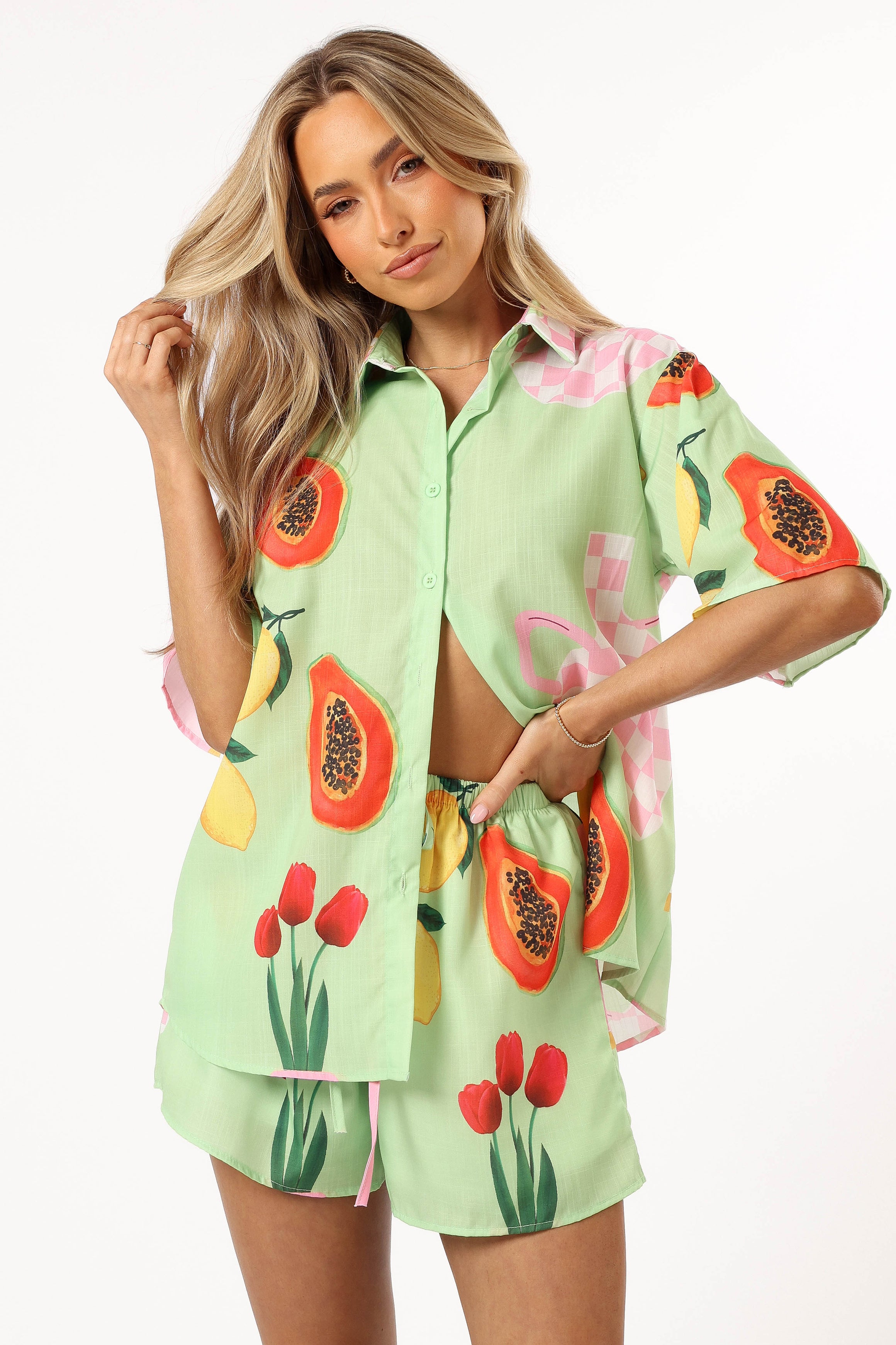 SETS @Piccolo Short Set - Green Papaya