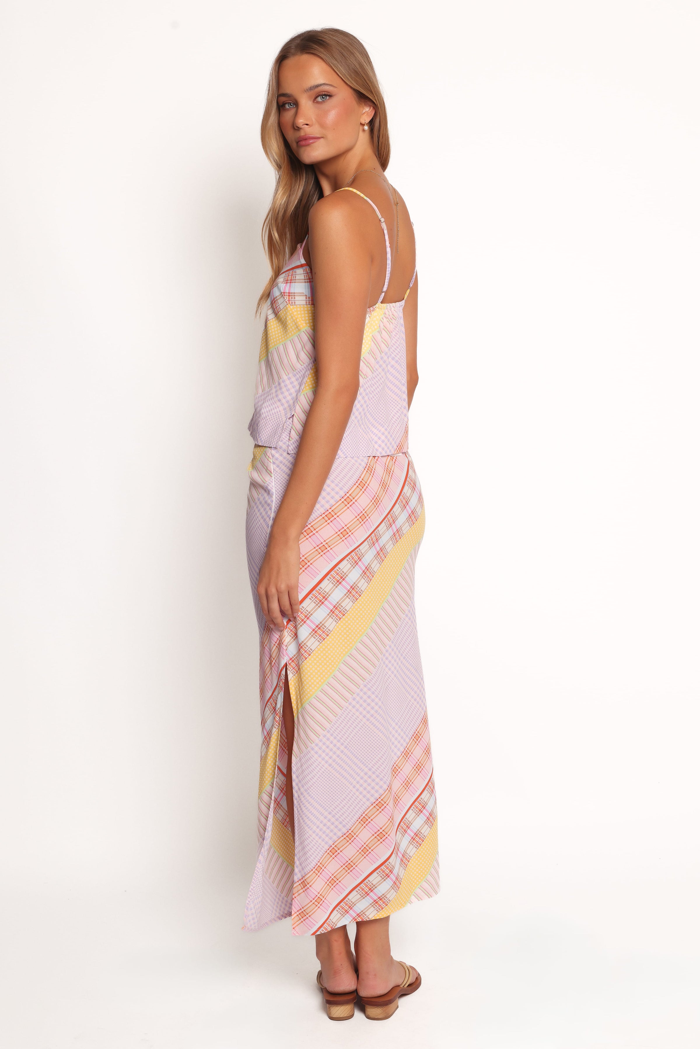 SETS Riven Skirt Set - Pink Plaid