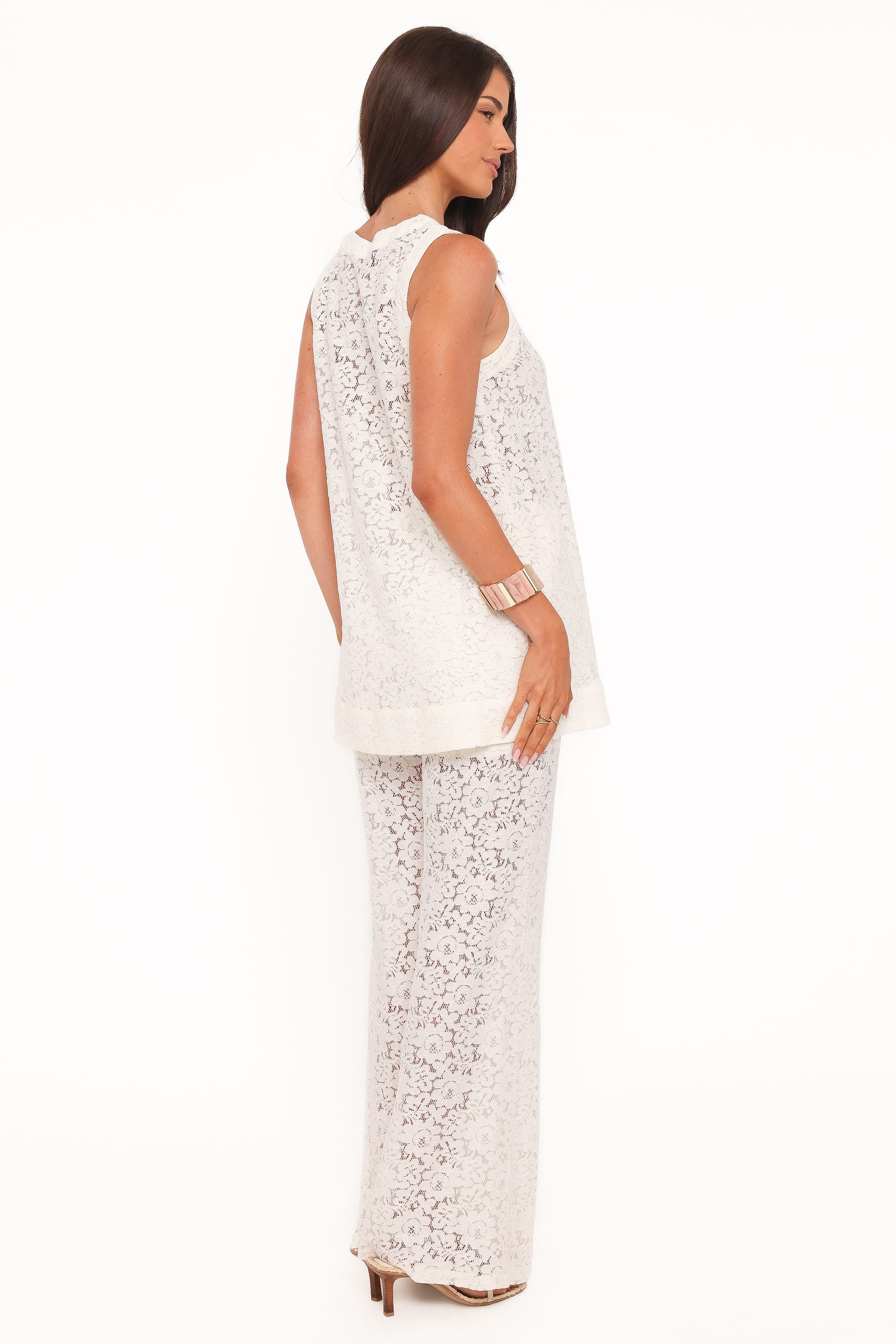 SETS Sammy Embroidered Set - Cream Lace