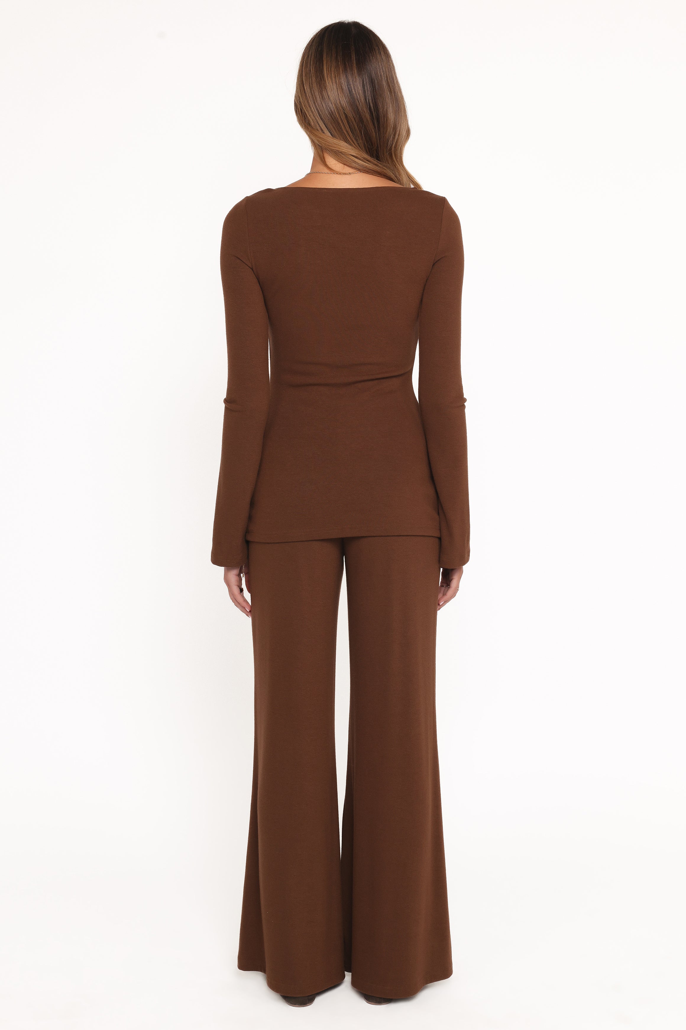 SETS Selly Knitted Pant Set - Brown