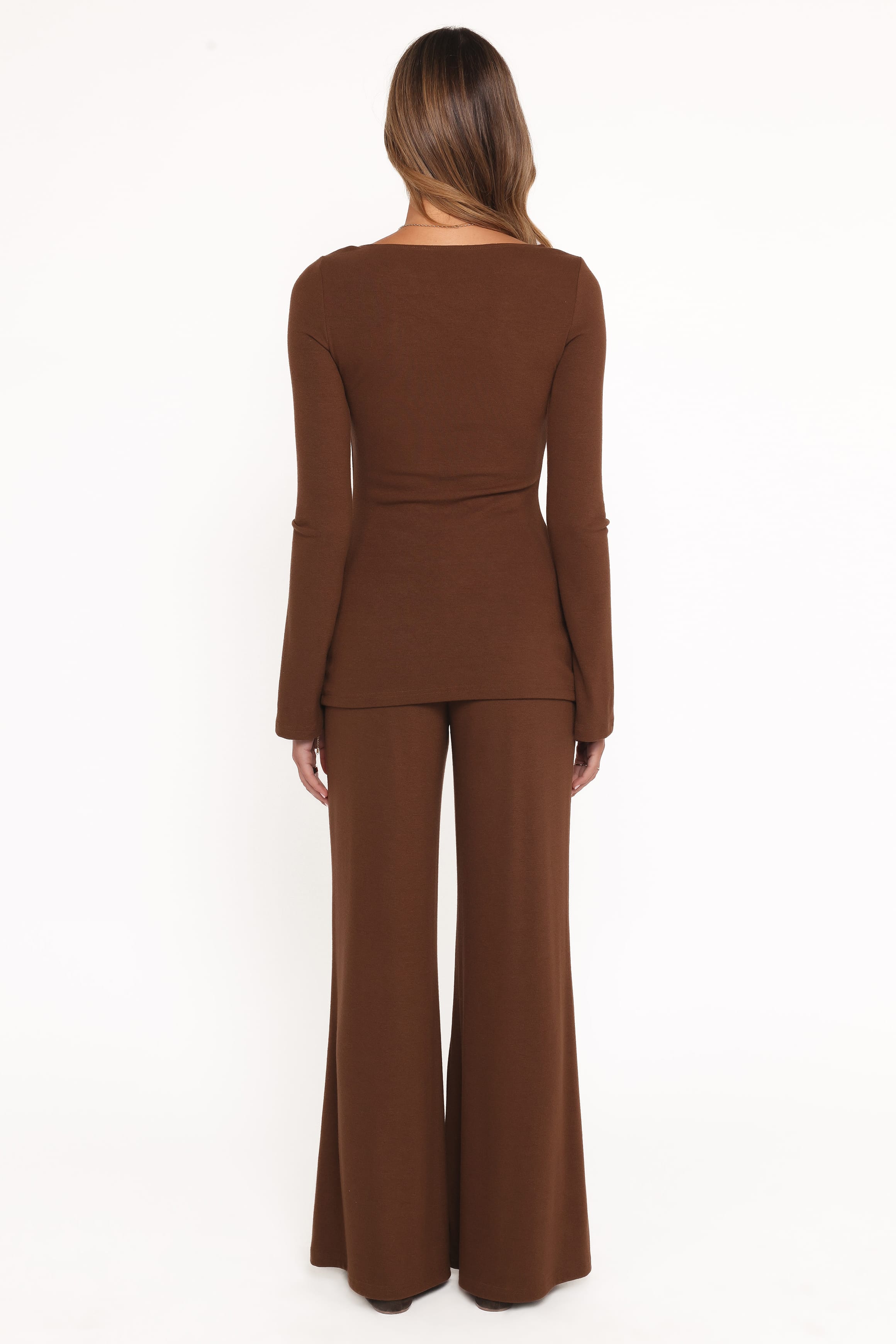 SETS Selly Knitted Pant Set - Brown