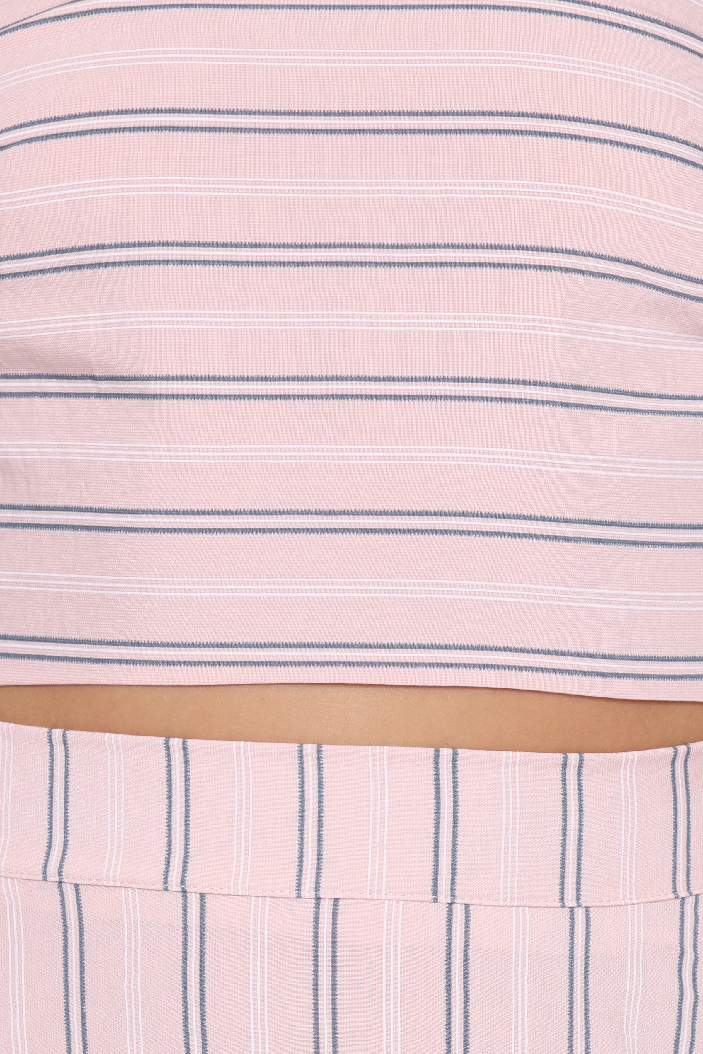 SETS Serafina Two Piece Set - Pink/Blue Stripe