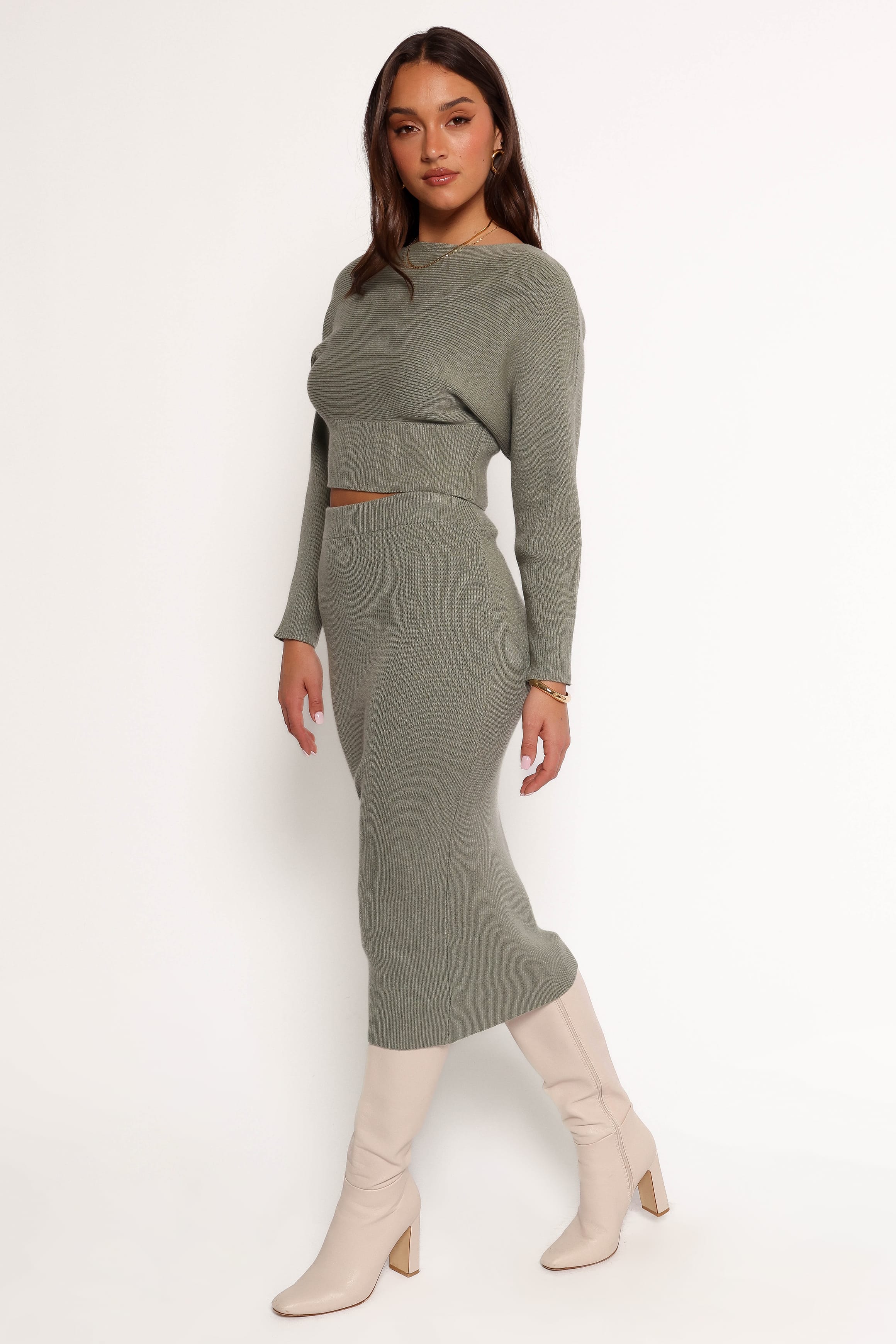 SETS Serena Knitted Set - Olive