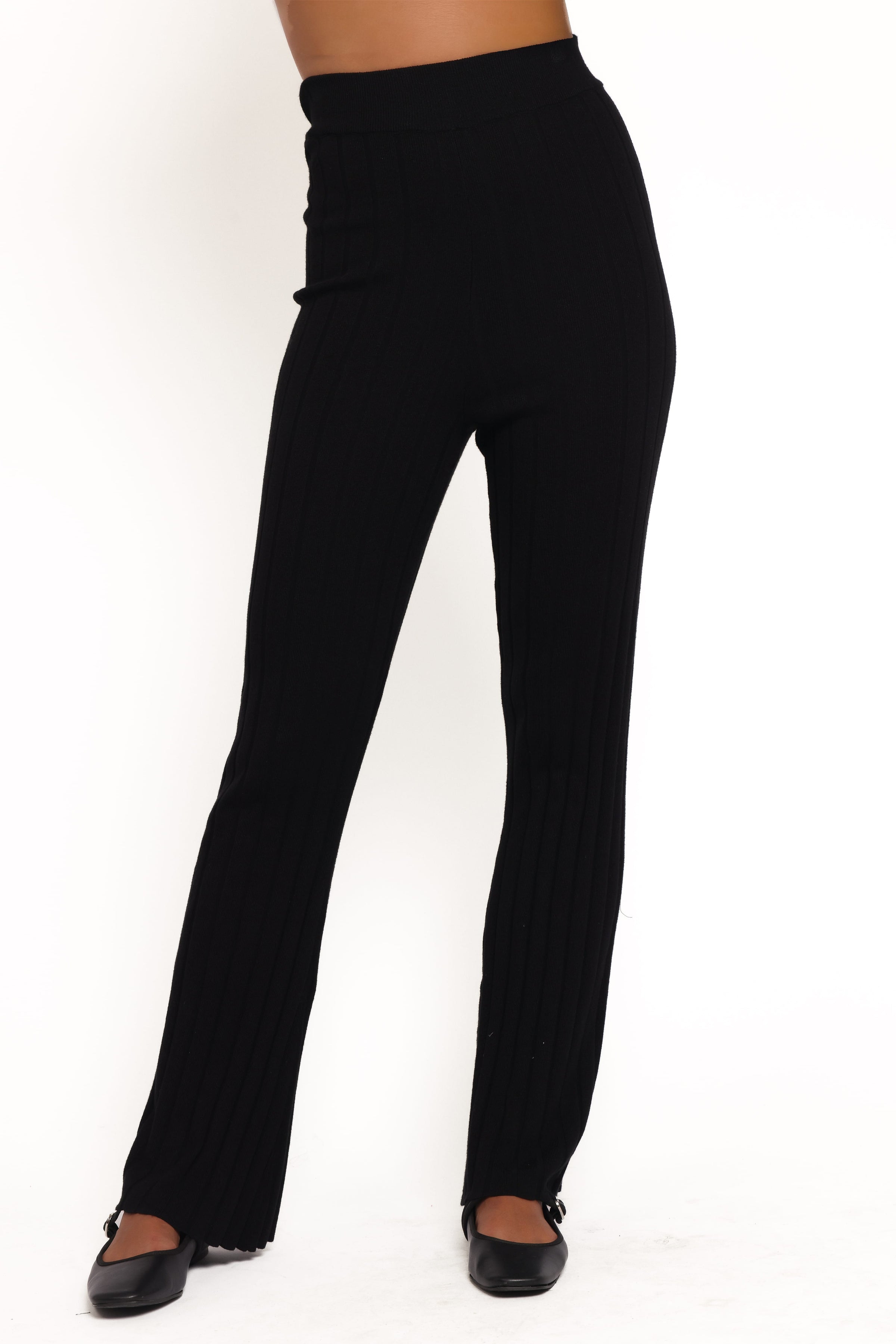 SETS Silvie Long Sleeve Knitted Set - Black