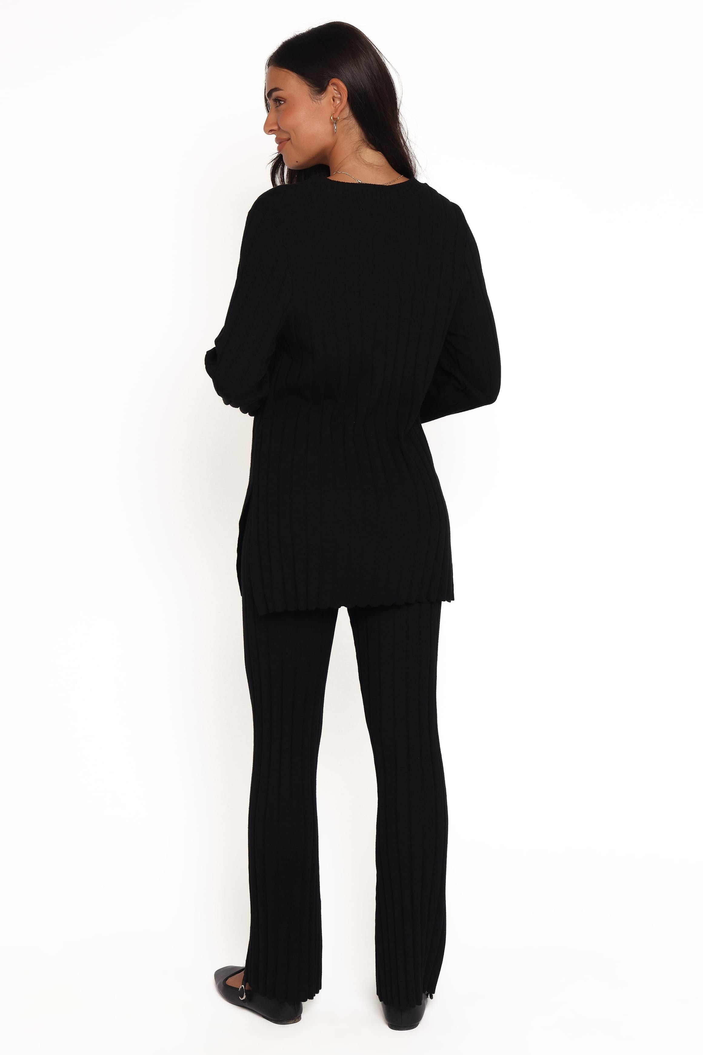 SETS Silvie Long Sleeve Knitted Set - Black