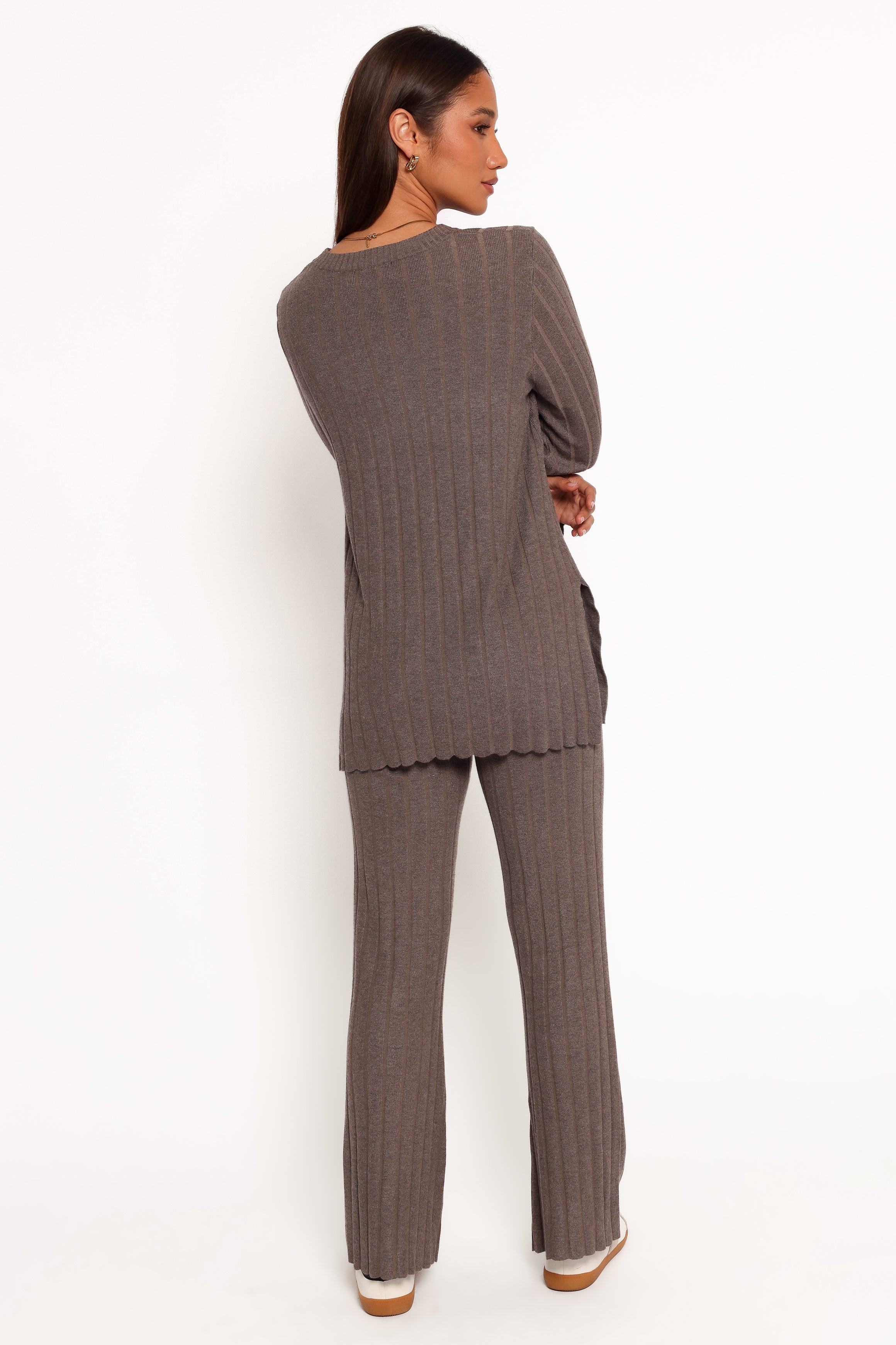 SETS Silvie Long Sleeve Knitted Set - Charcoal Grey