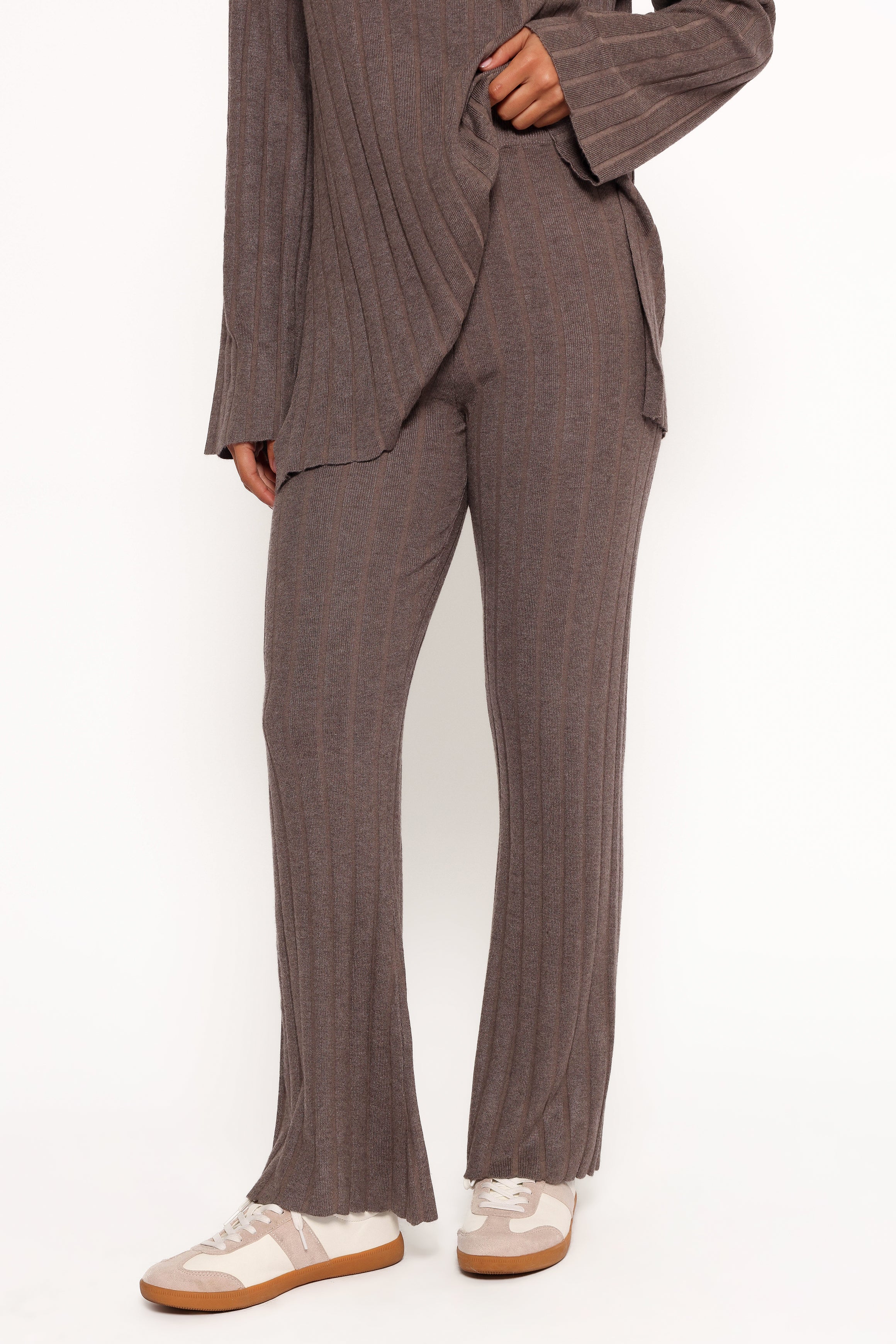 SETS Silvie Long Sleeve Knitted Set - Charcoal Grey