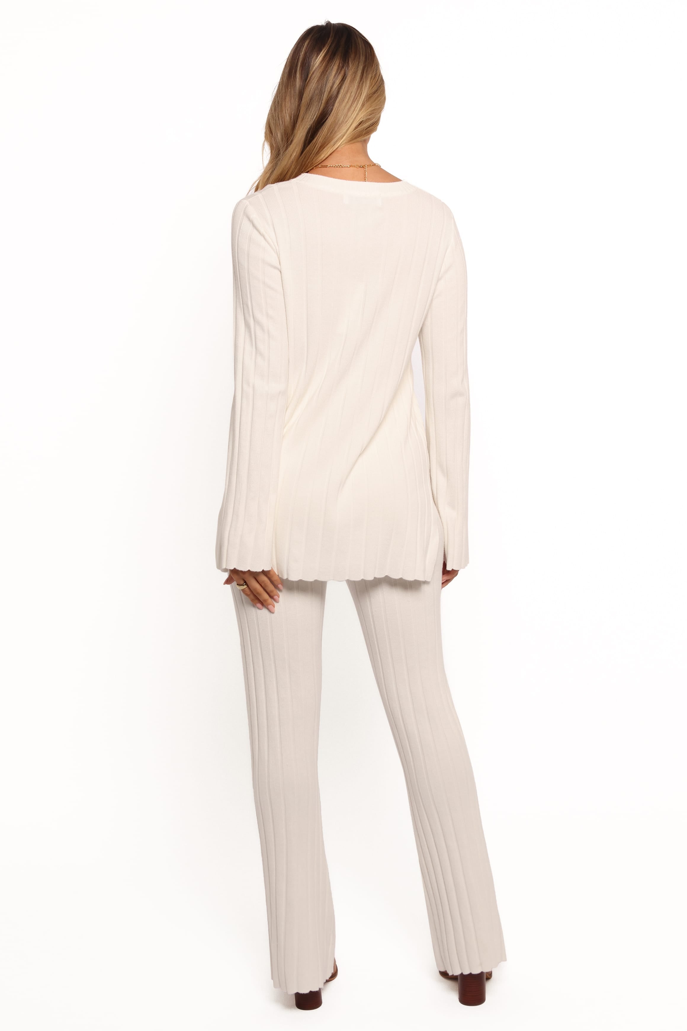 SETS Silvie Long Sleeve Knitted Set - Cream
