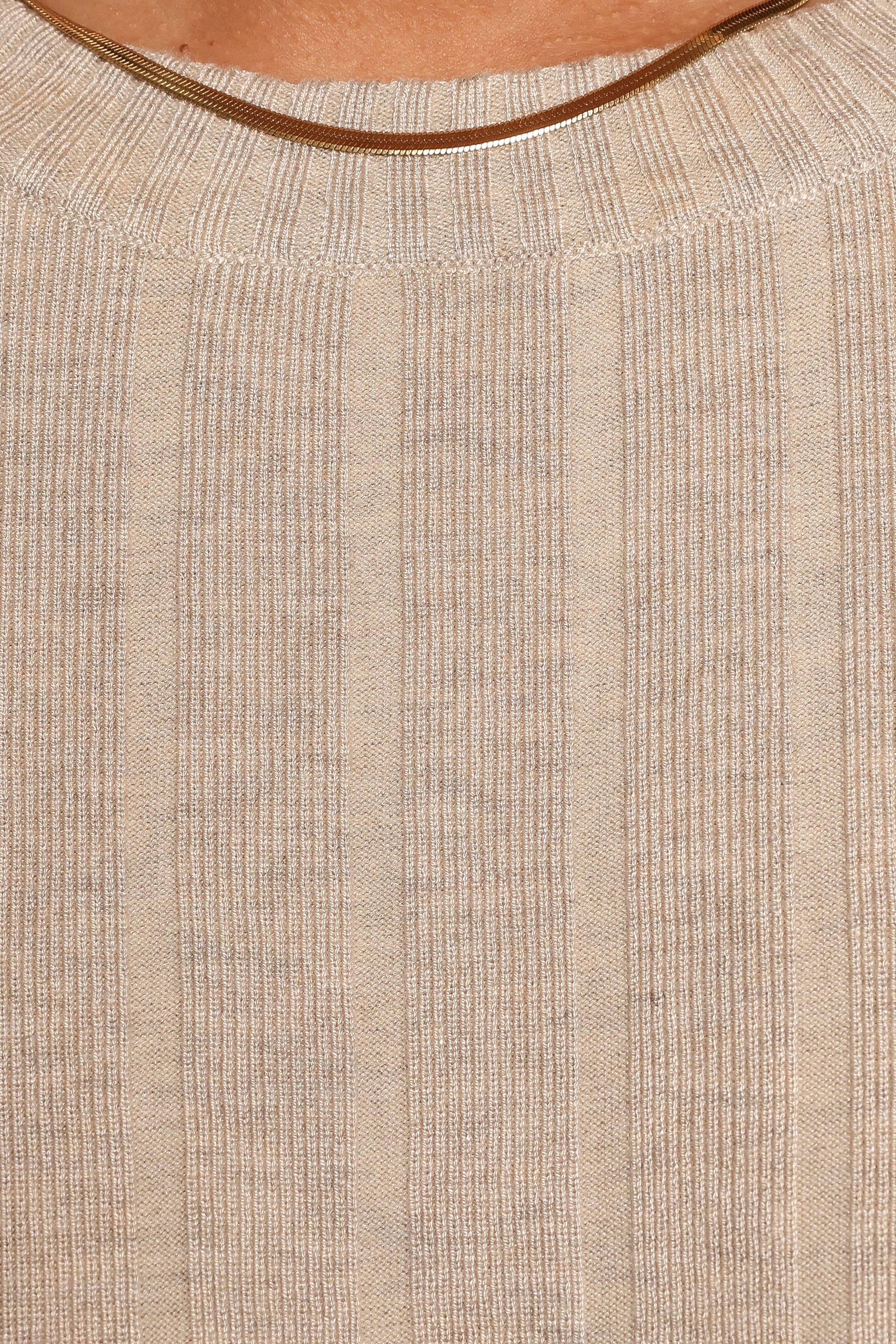 SETS Silvie Long Sleeve Knitted Set - Oatmeal