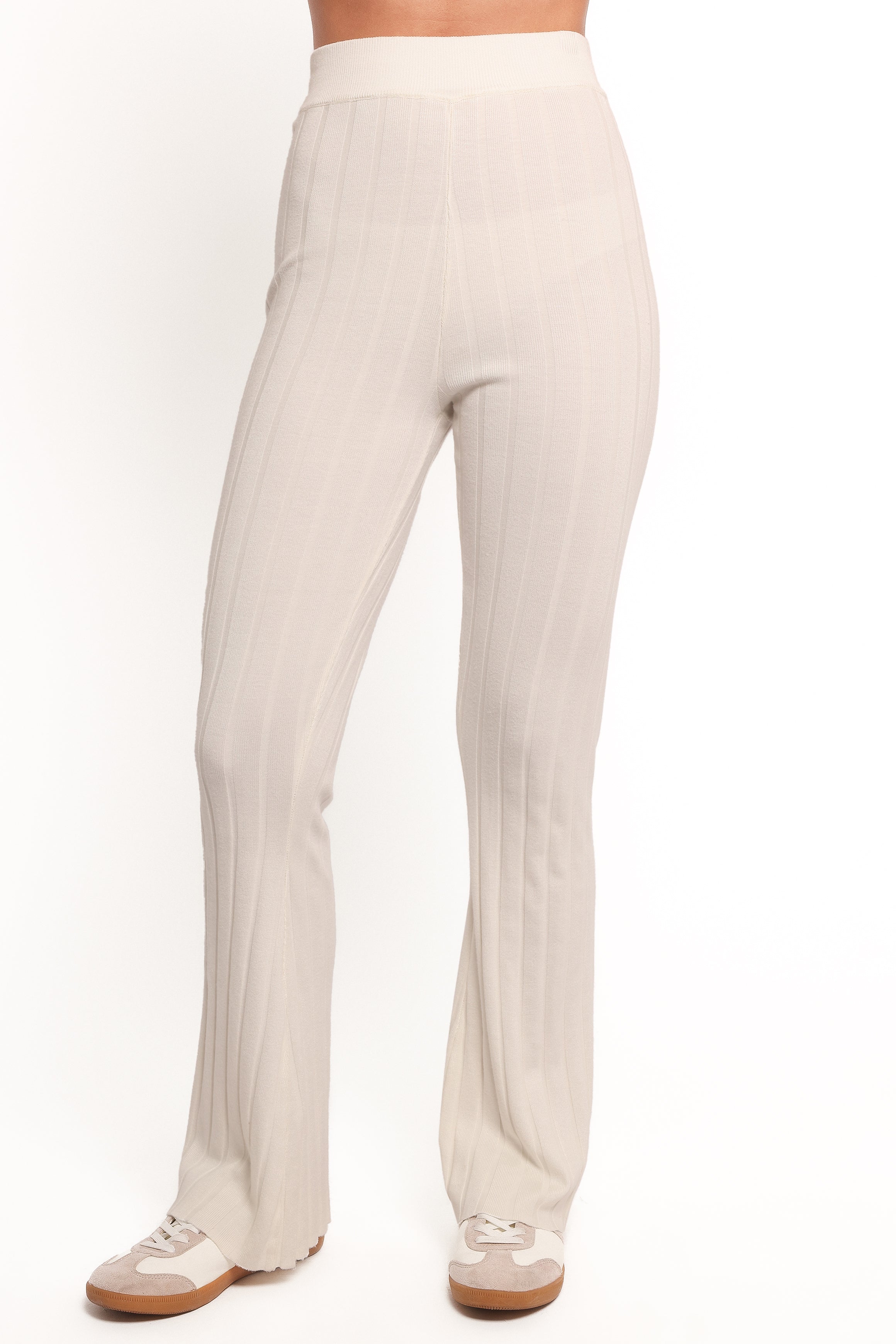 SETS Silvie Short Sleeve Knitted Set - White