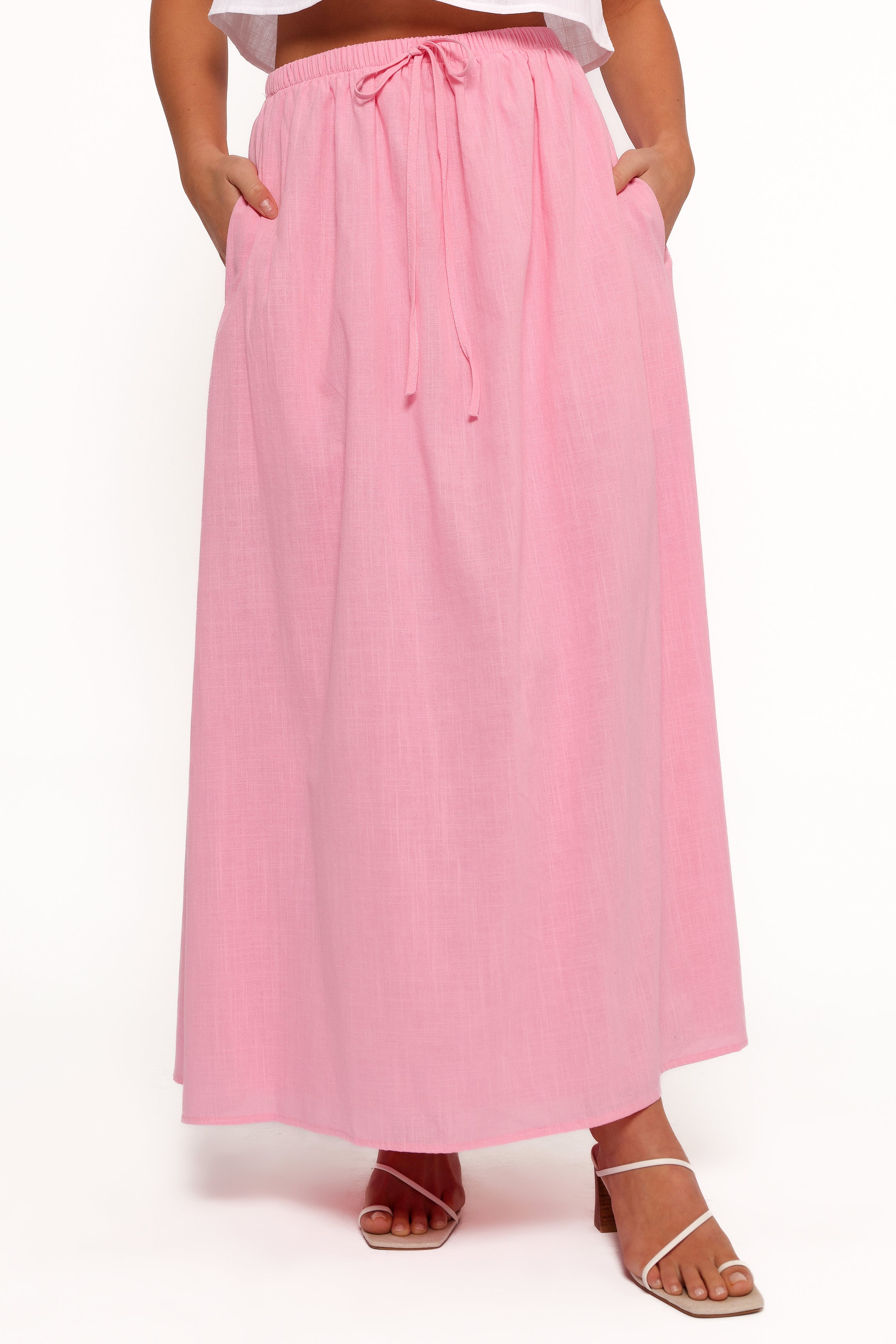 SETS Simone Skirt Set - White Pink