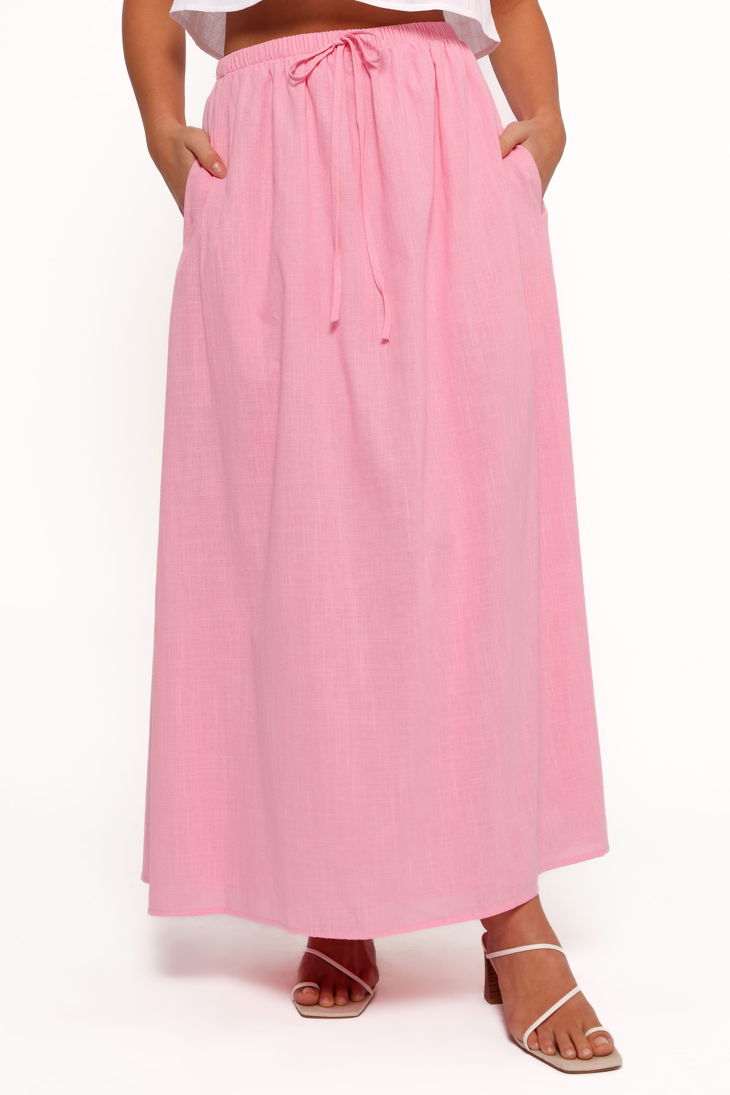 SETS Simone Skirt Set - White Pink
