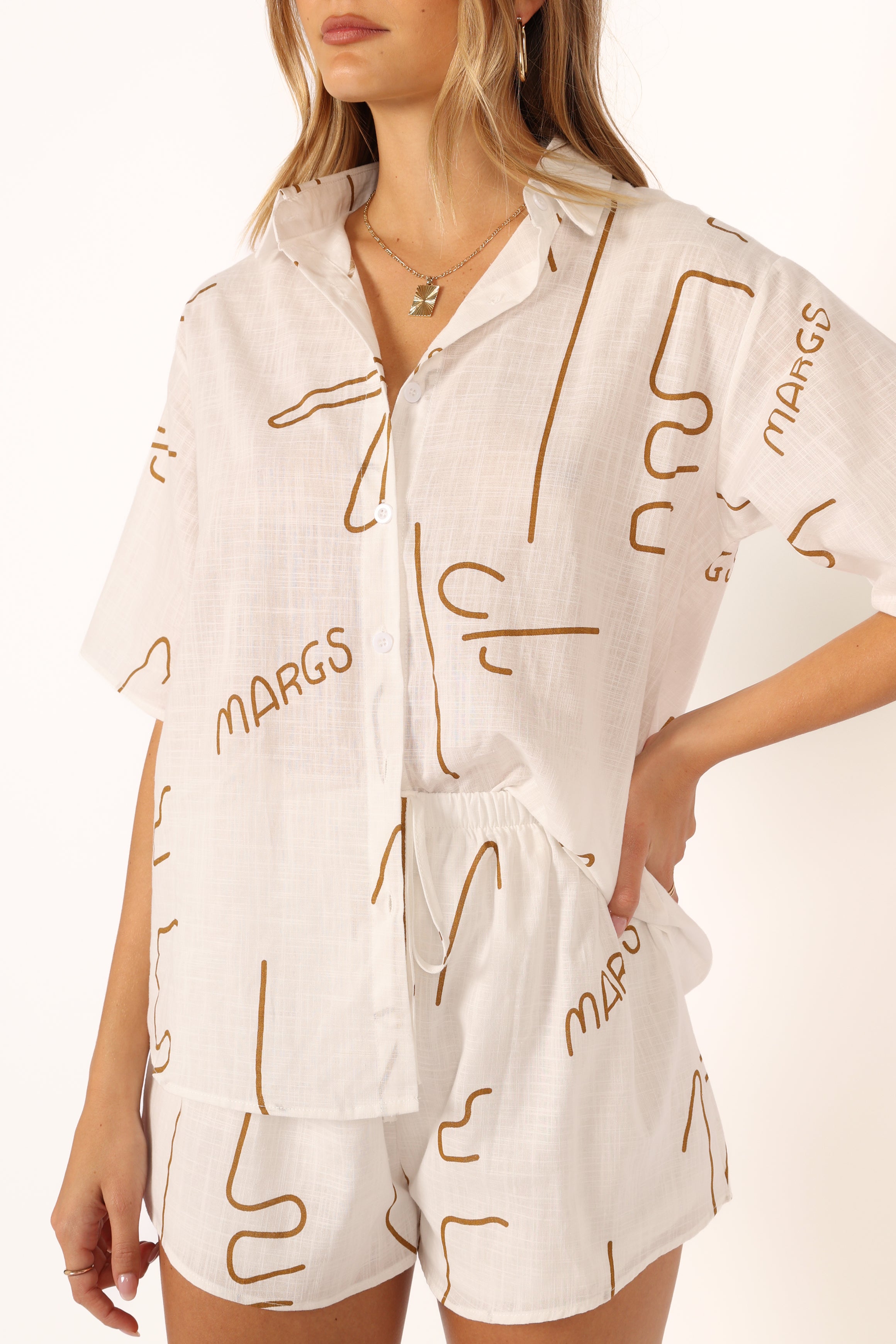 SETS @Sunset Short Set - Brown