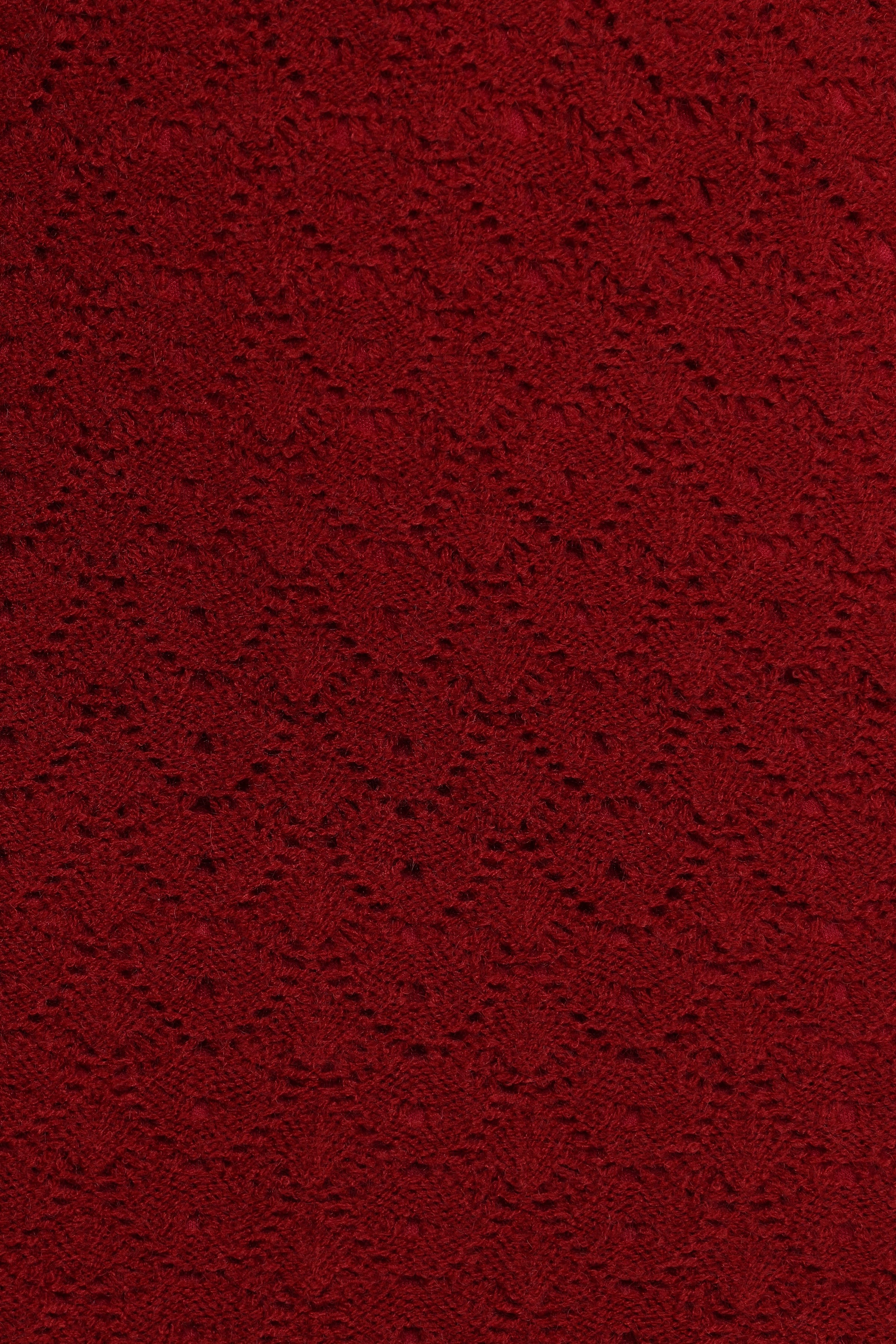 SETS Suzzie Textured Knit Skirt/Cardi Set - Oxblood