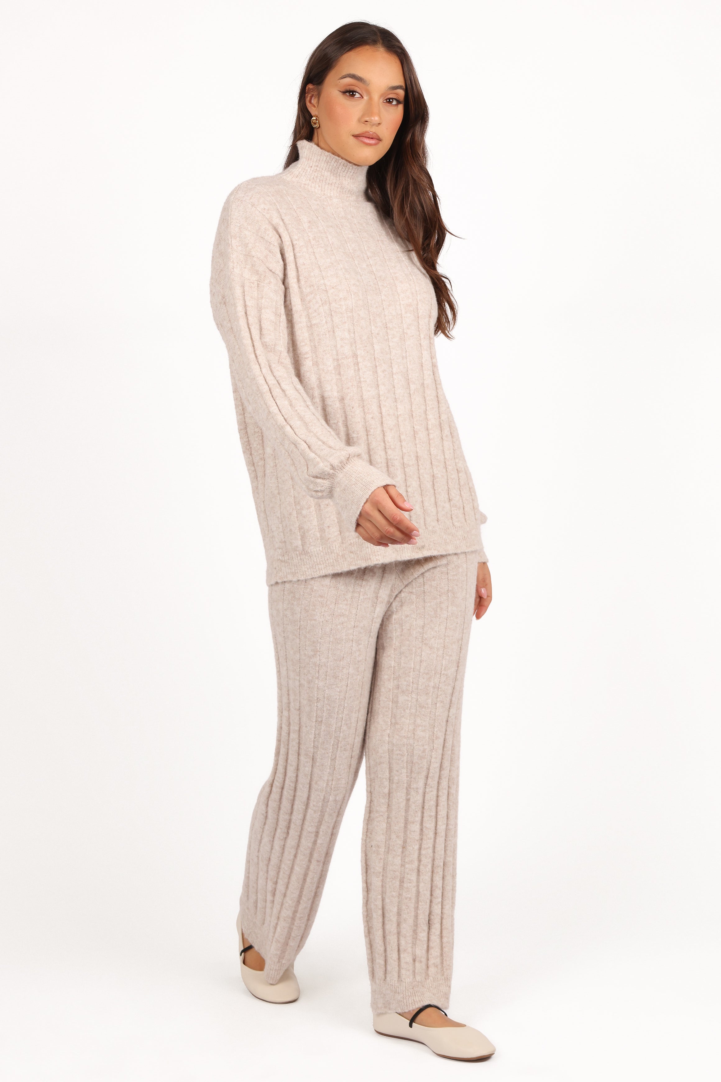 SETS Tahoe Ribbed Knit Set - Beige
