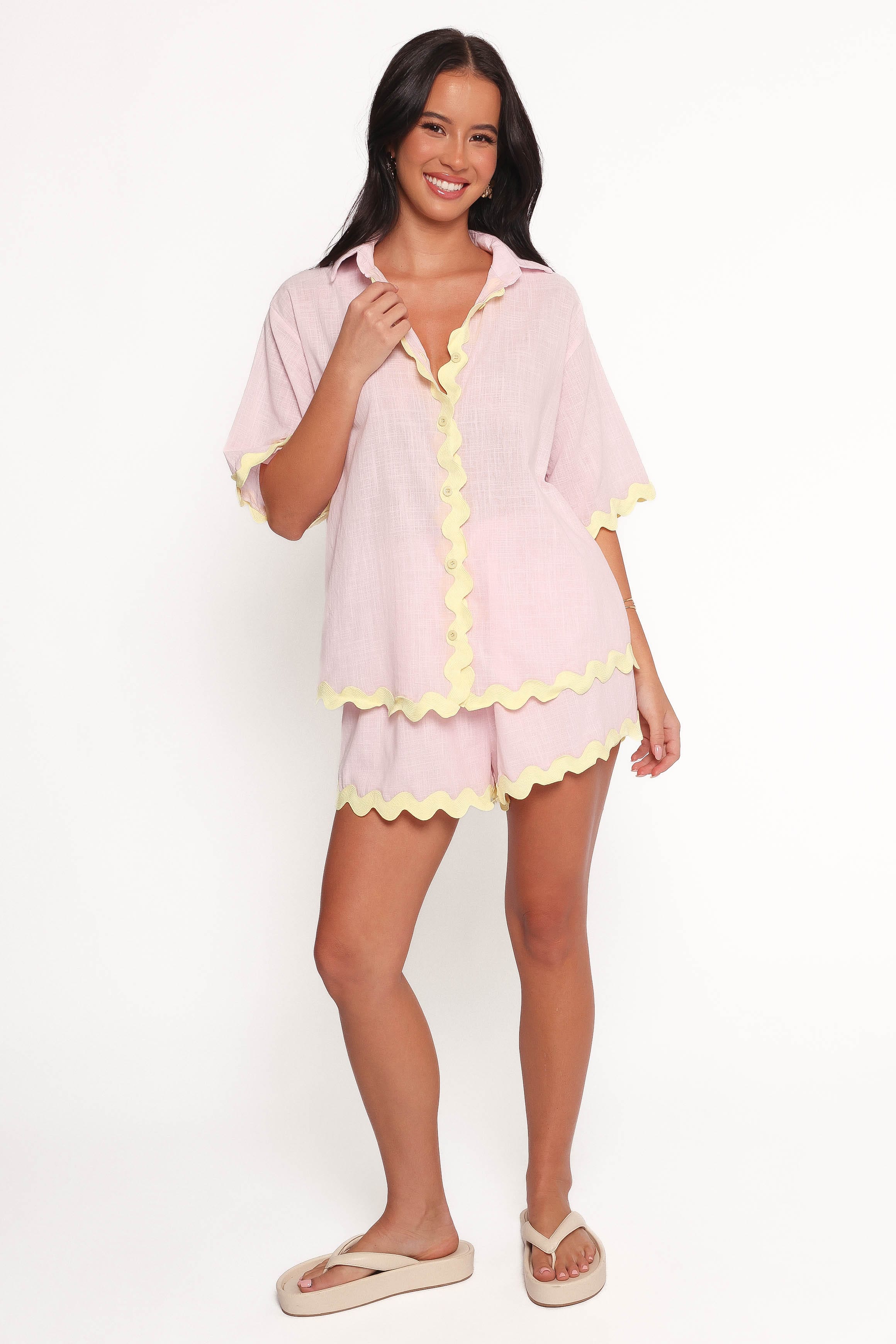 SETS Wilson Short Set - Pink Yellow