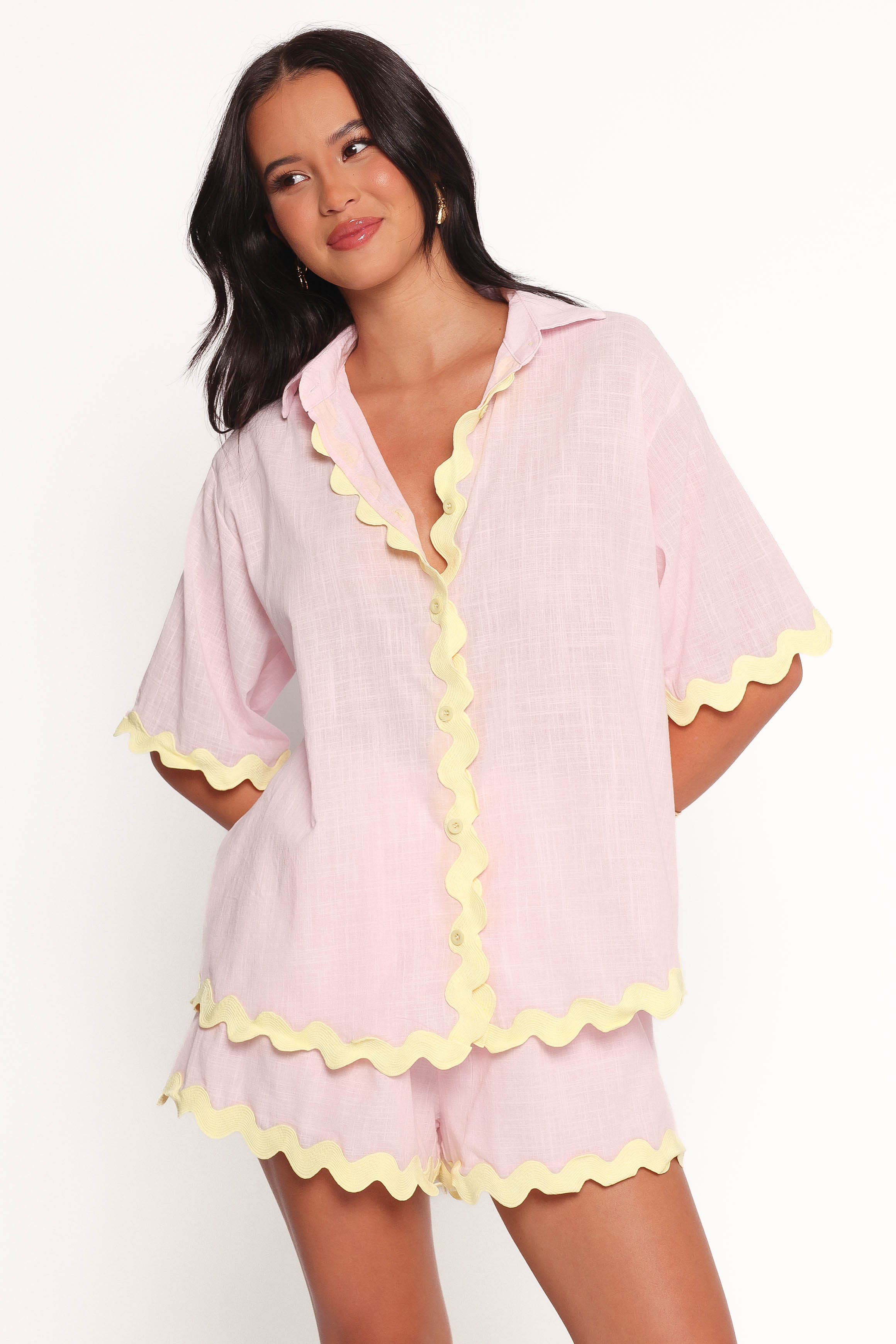 SETS Wilson Short Set - Pink Yellow