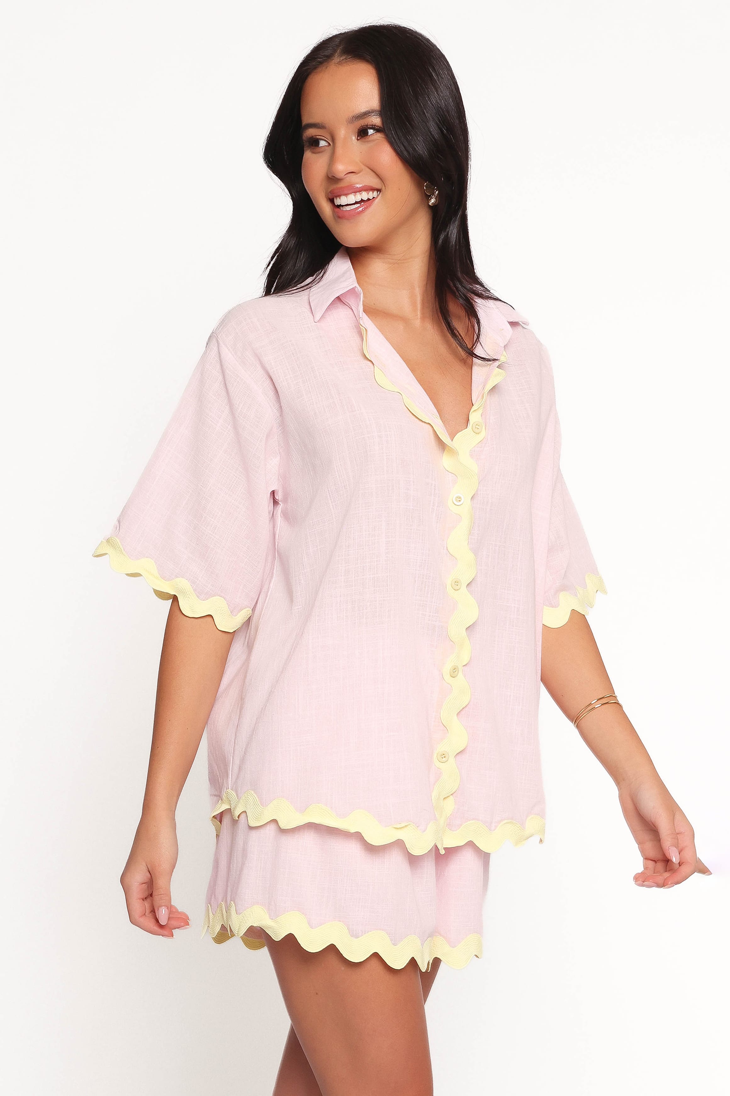 SETS Wilson Short Set - Pink Yellow