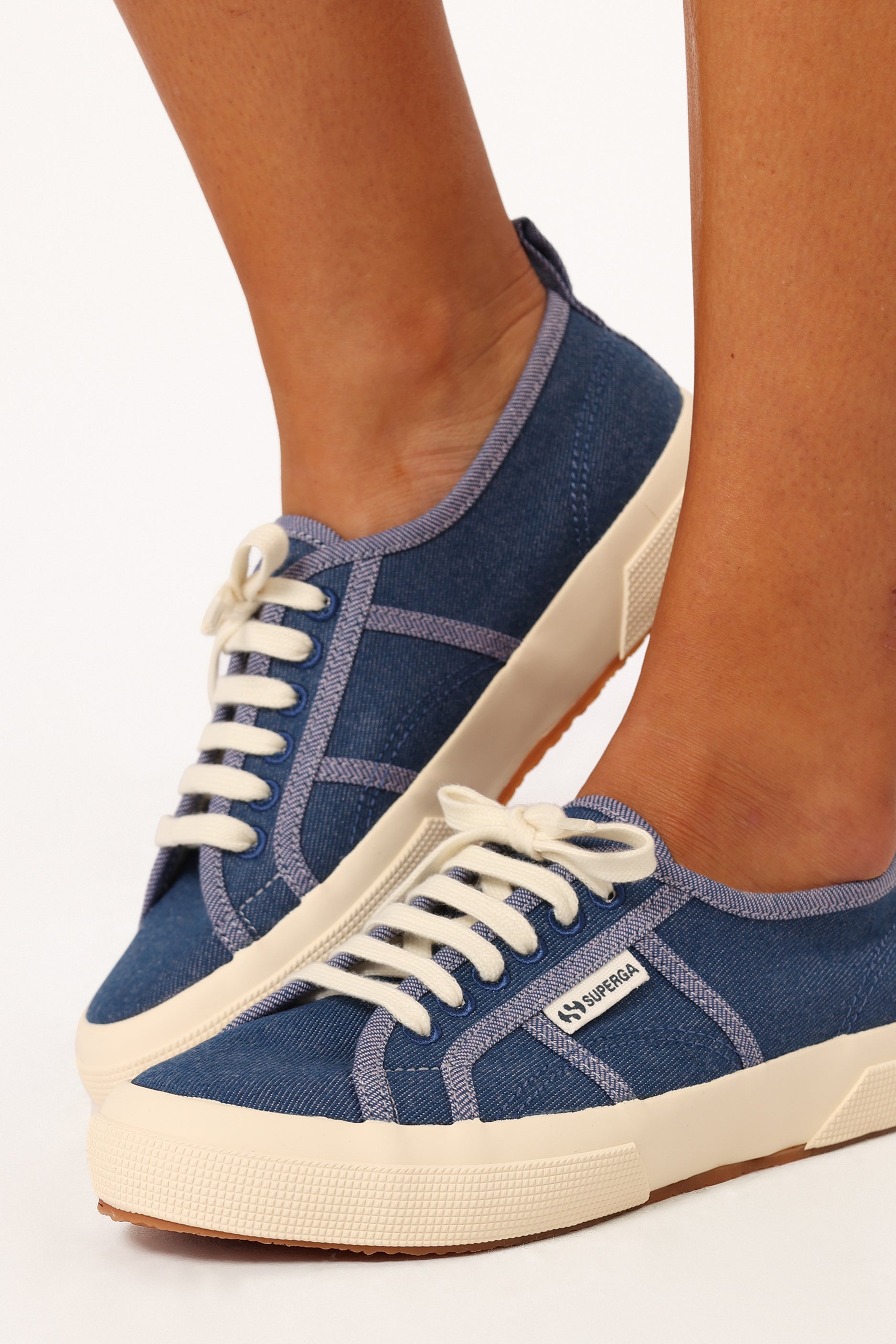 SHOES @2750 Reverse Denim - Blue Off White