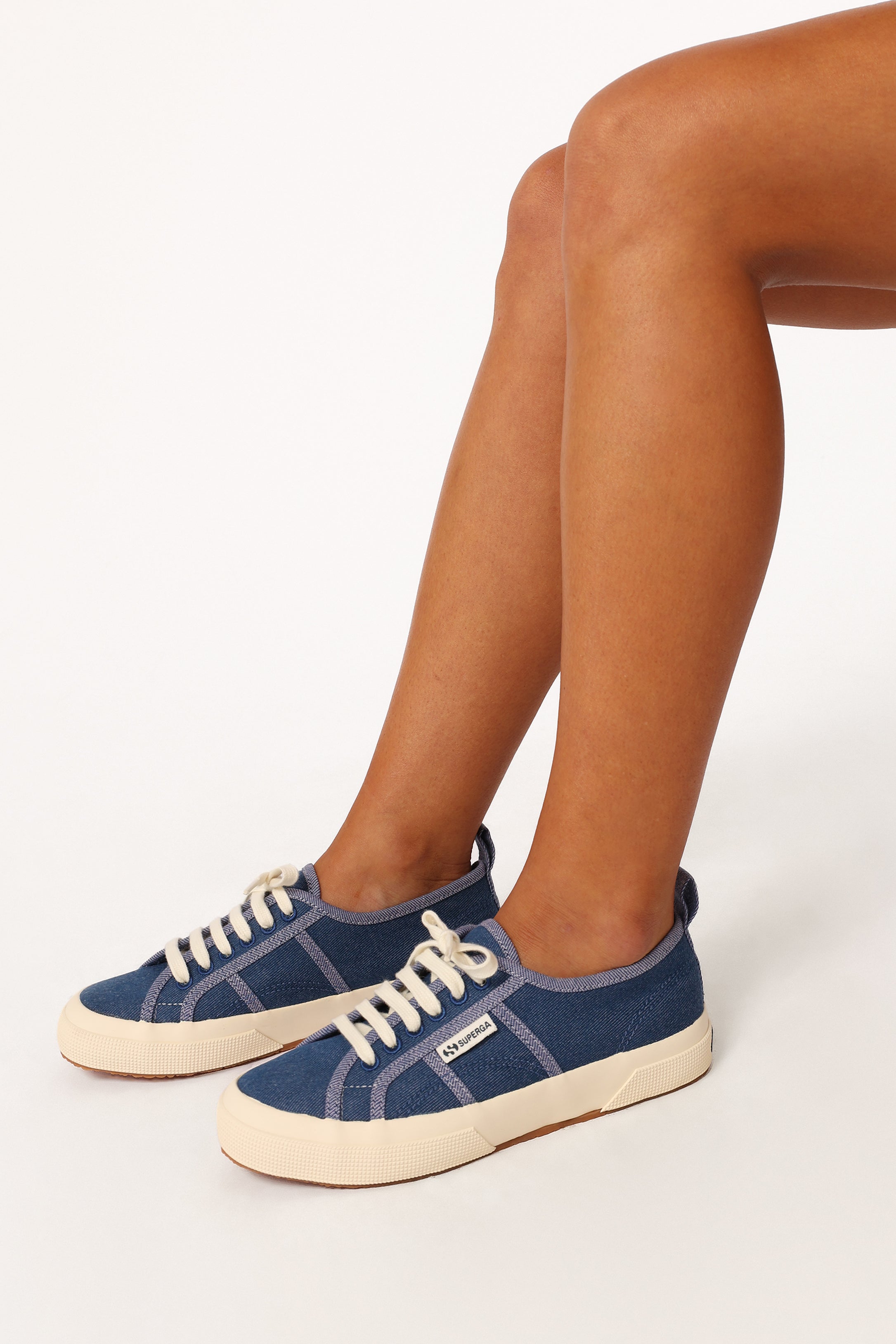 SHOES @2750 Reverse Denim - Blue Off White