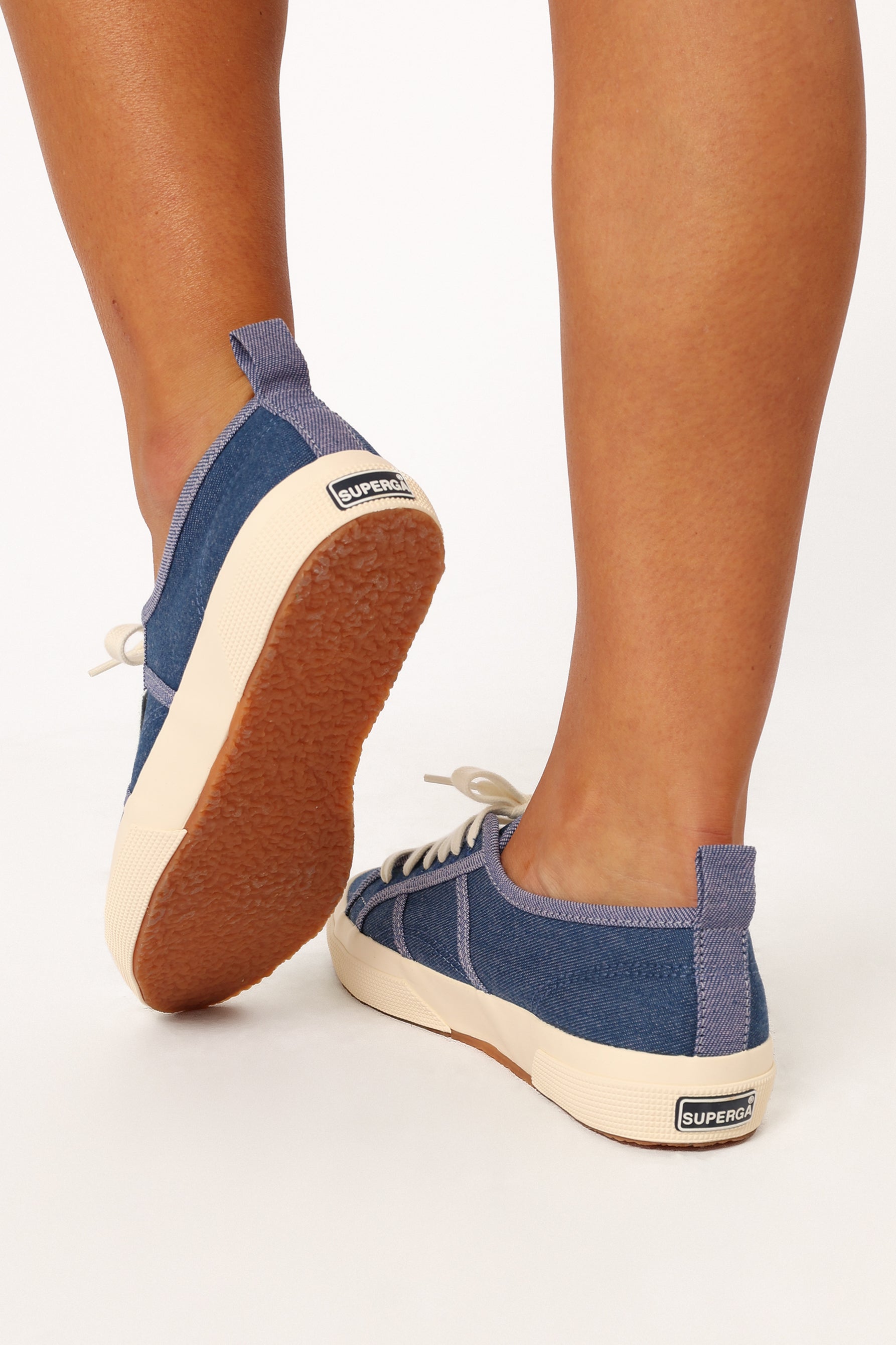 SHOES @2750 Reverse Denim - Blue Off White