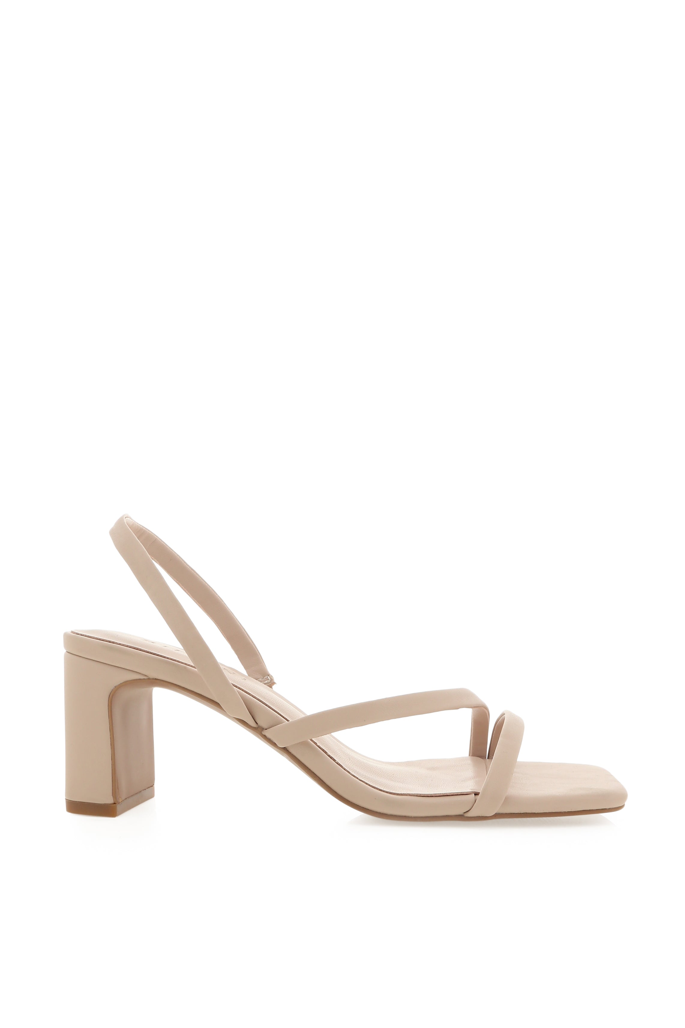 SHOES @Cailan Mid Block Heel - Nude