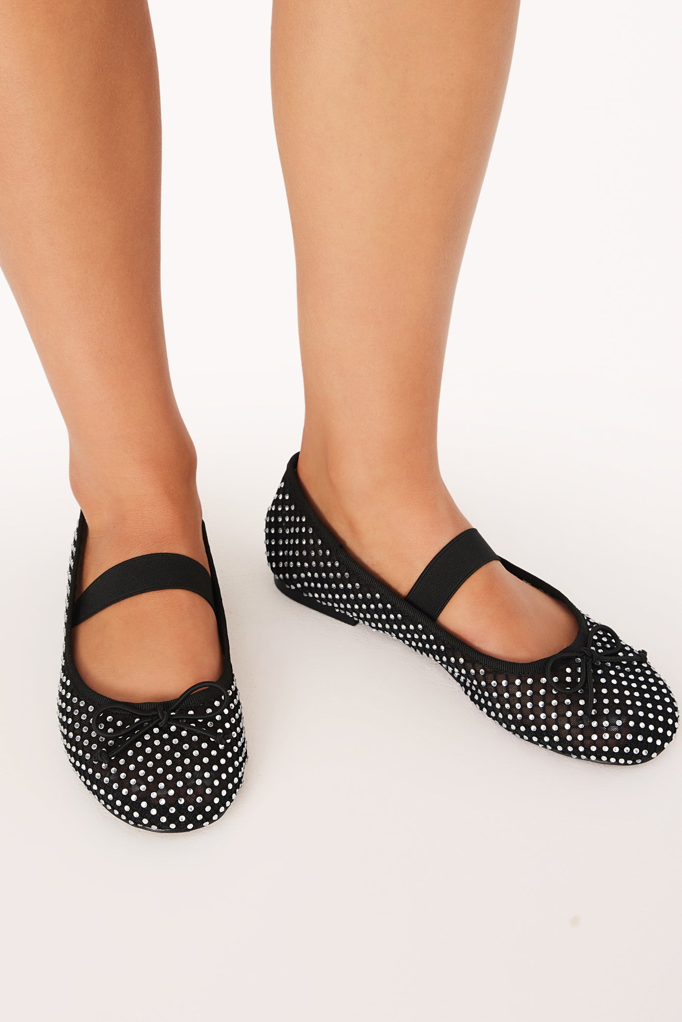 SHOES Edda Flats - Black/Diamante
