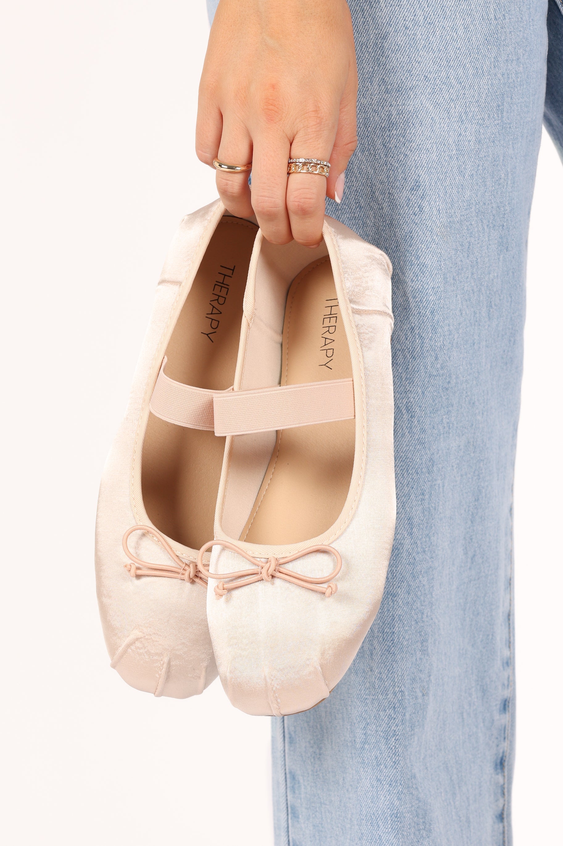 SHOES @Mystic Ballet Flat - Blush Satin