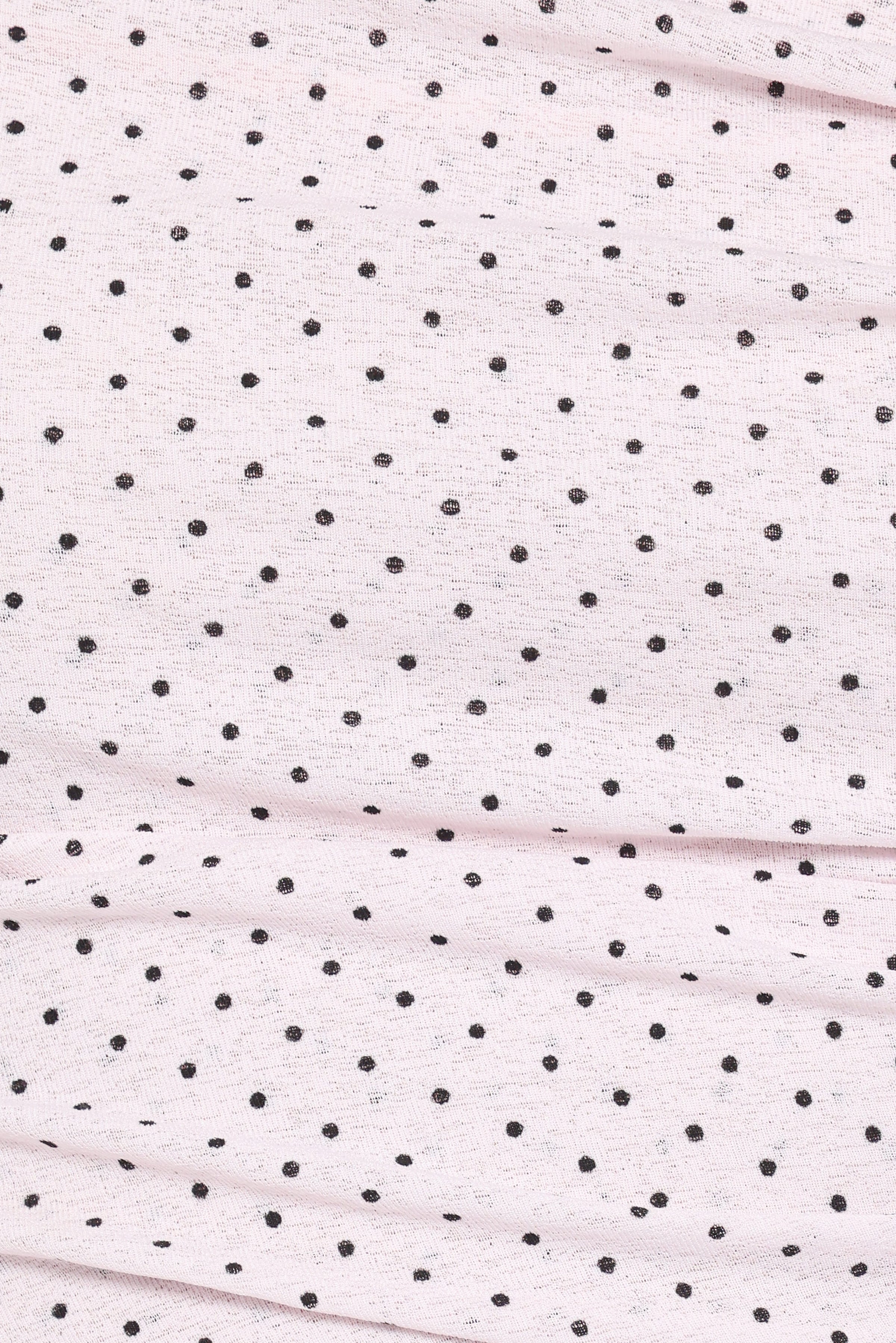 TOPS Aaron Off Shoulder Top - Pale Pink Dot