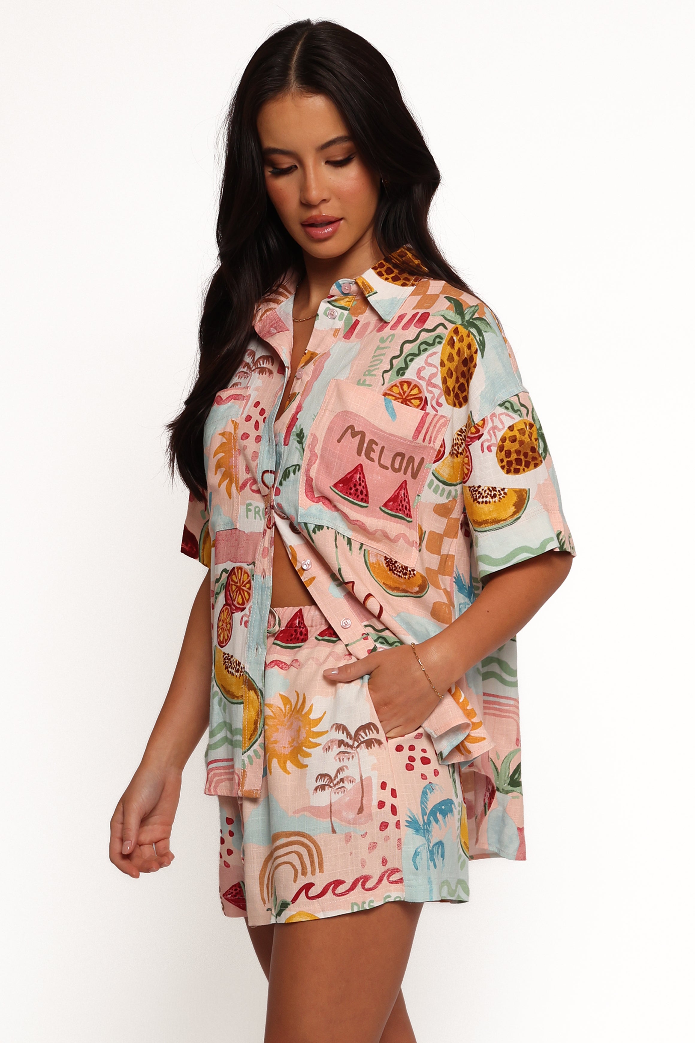 TOPS Abella Short Sleeve Shirt - Summer Haze