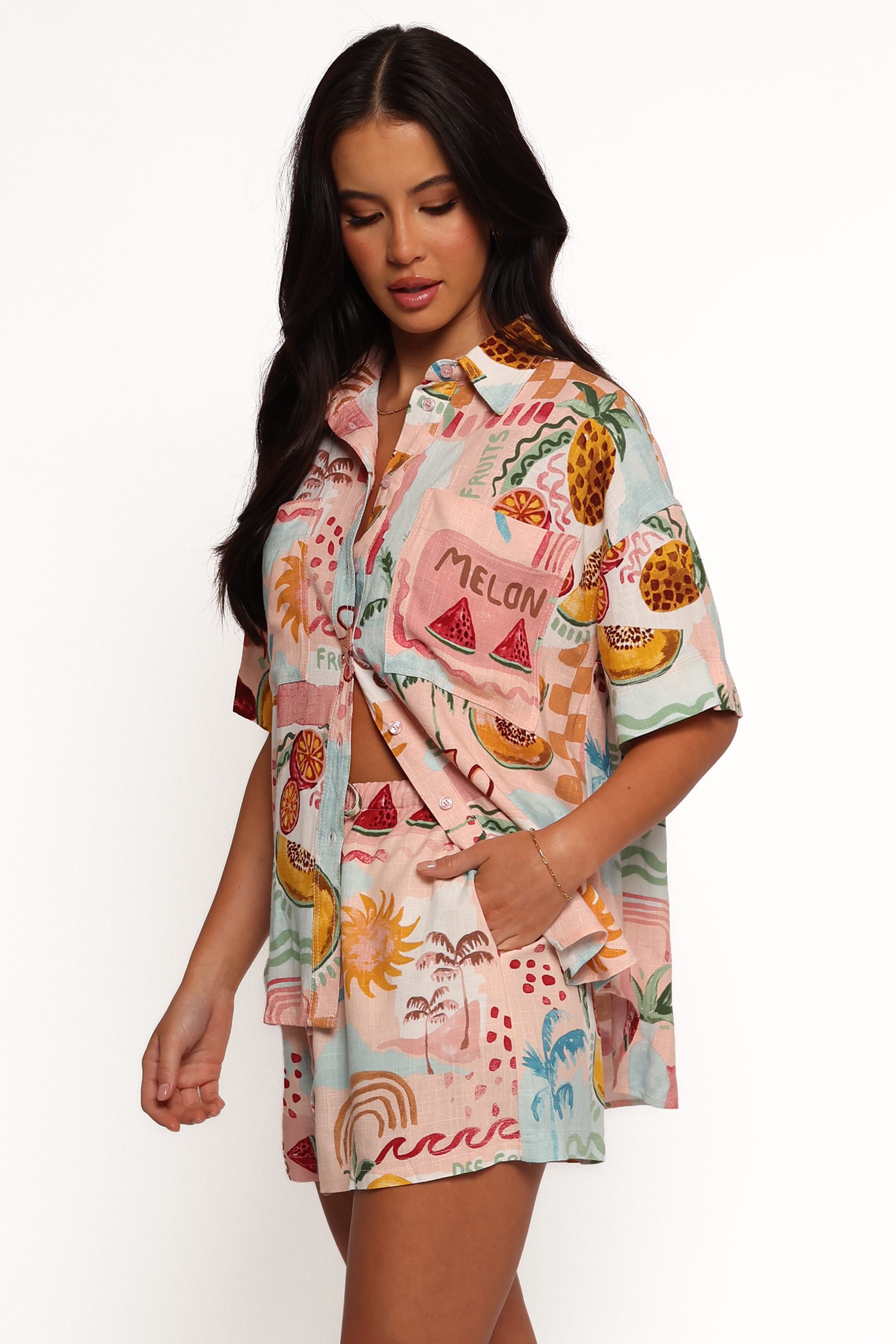TOPS Abella Short Sleeve Shirt - Summer Haze