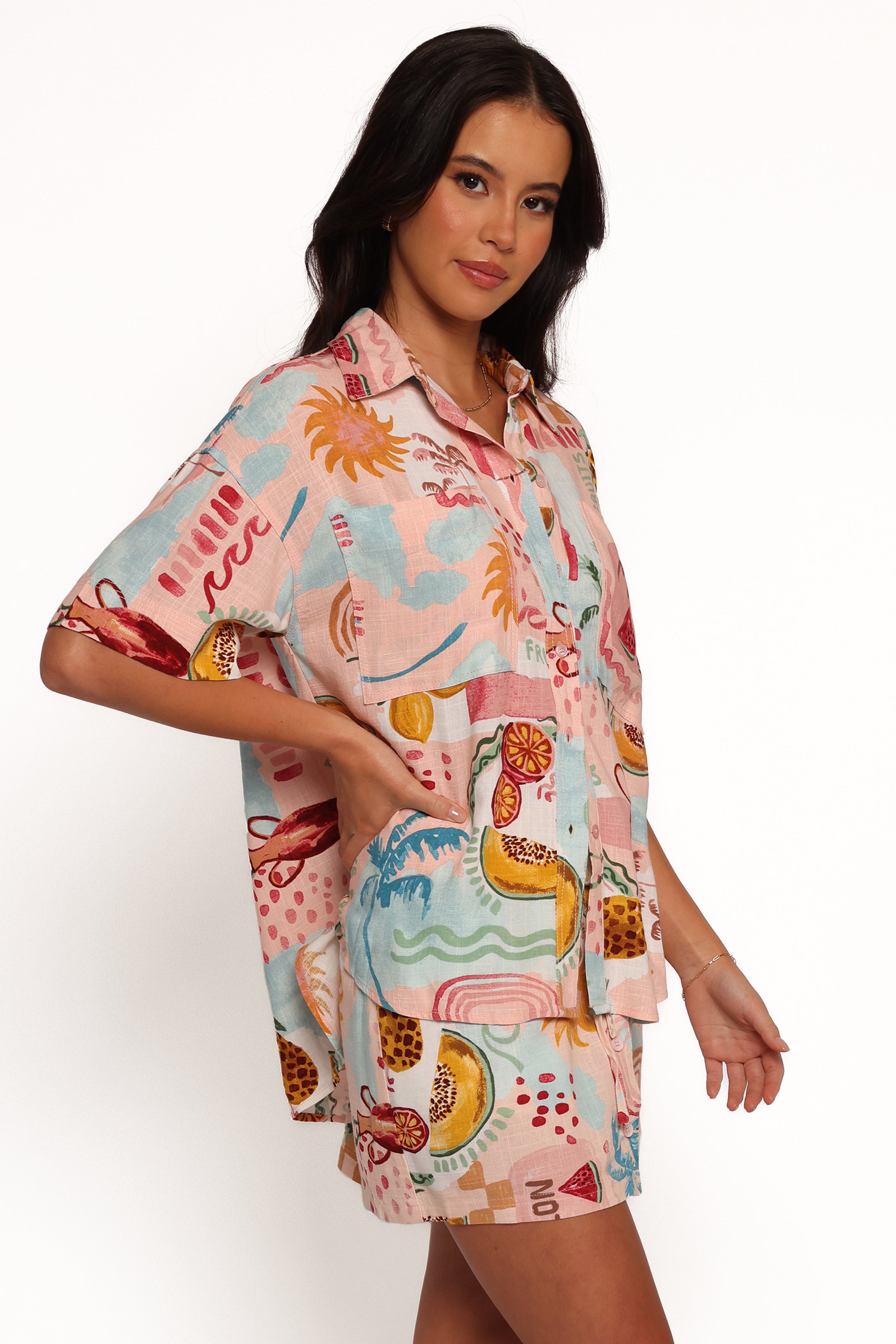 TOPS Abella Short Sleeve Shirt - Summer Haze