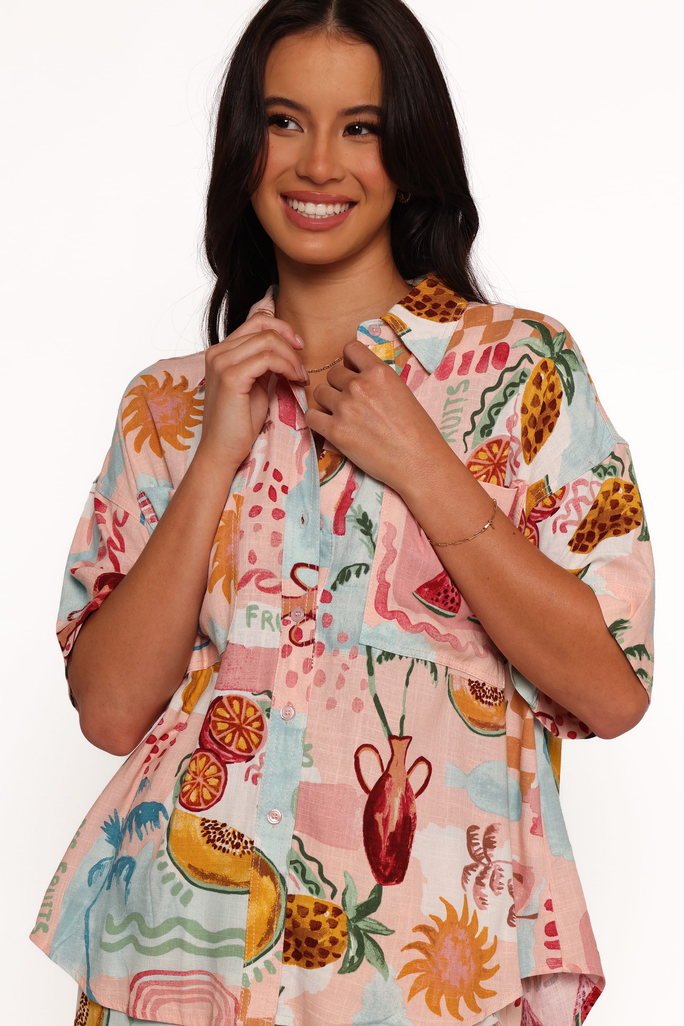 TOPS Abella Short Sleeve Shirt - Summer Haze
