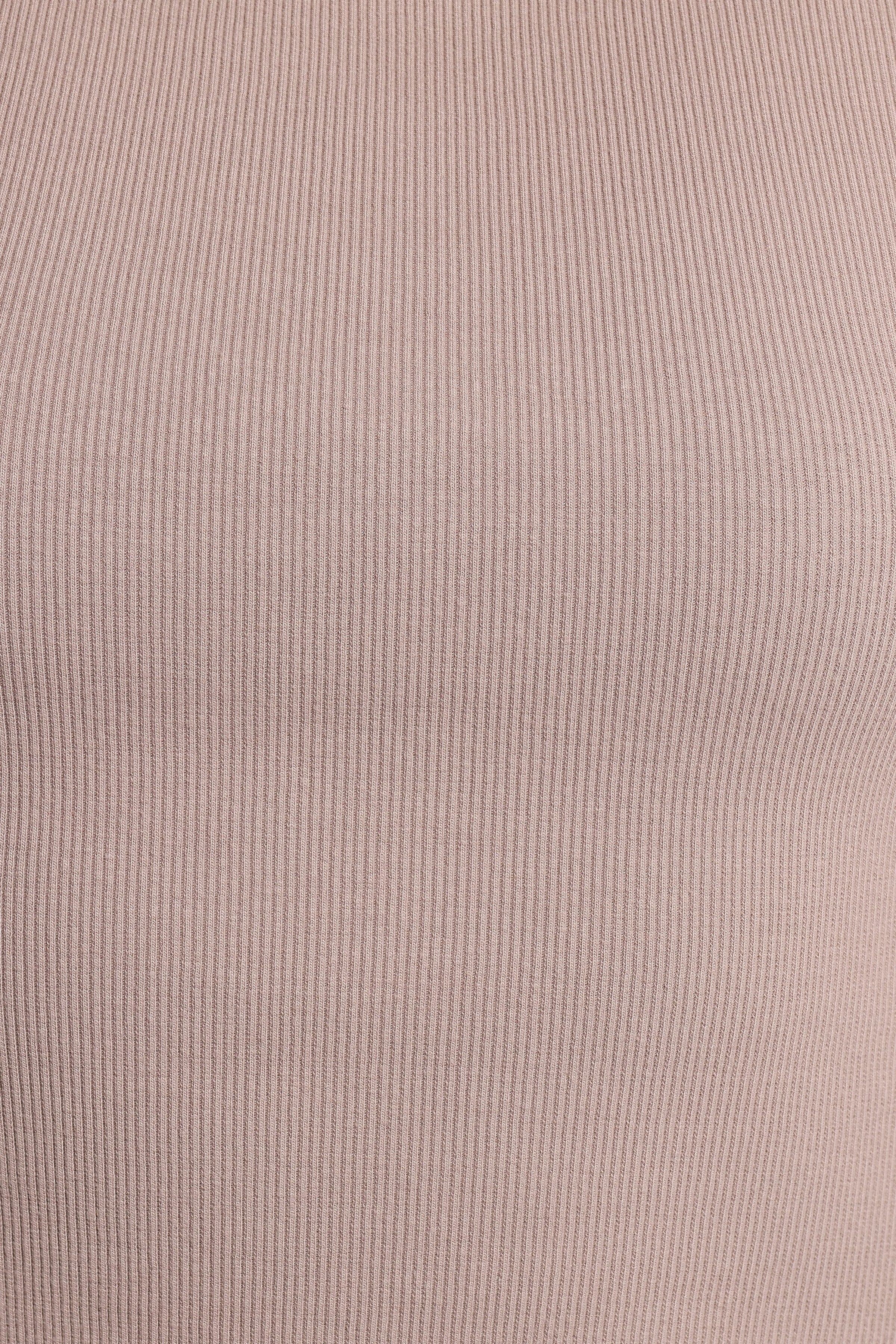 TOPS Abrand Heather Top - Mushroom