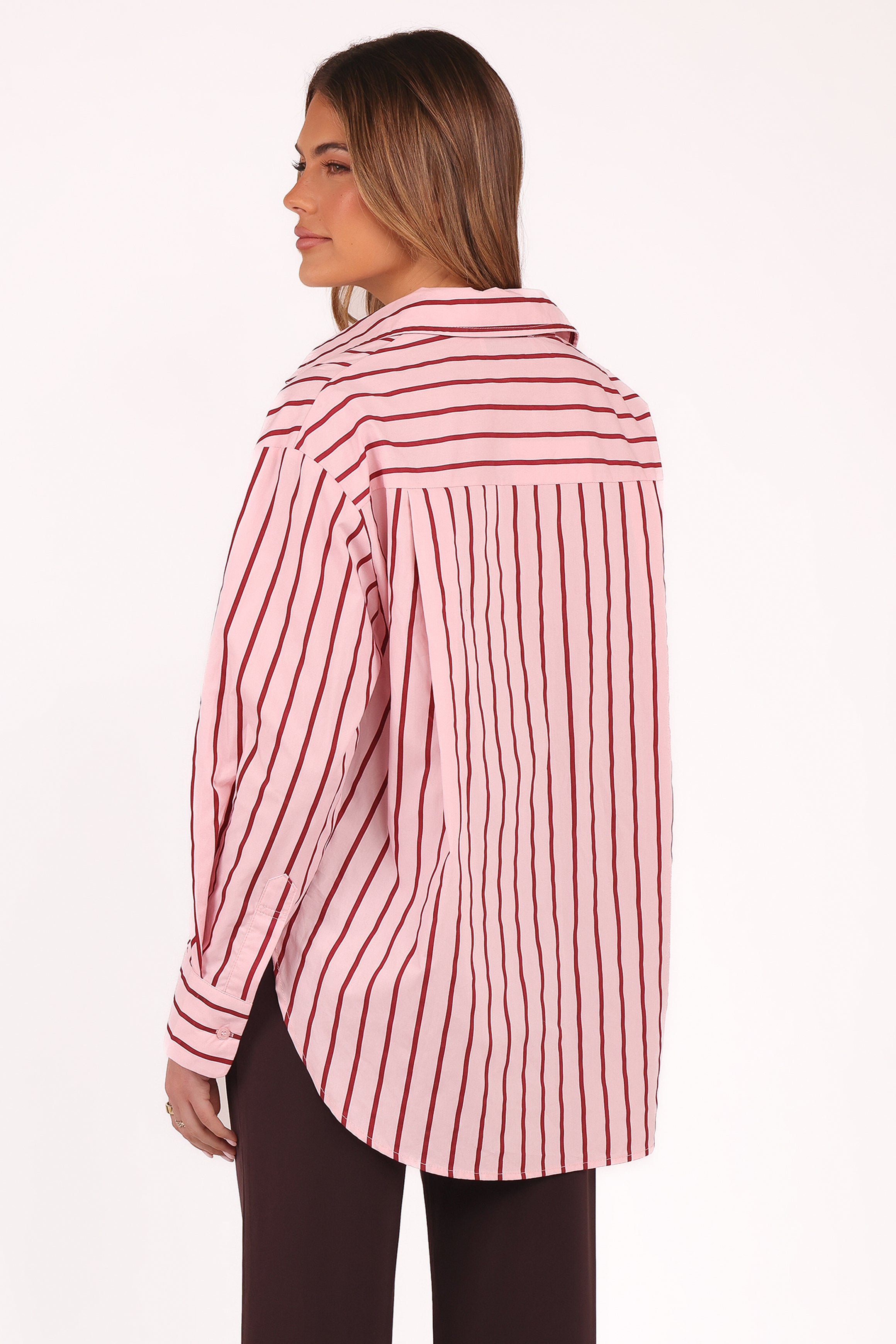 TOPS Adam Stripe Shirt - Pink
