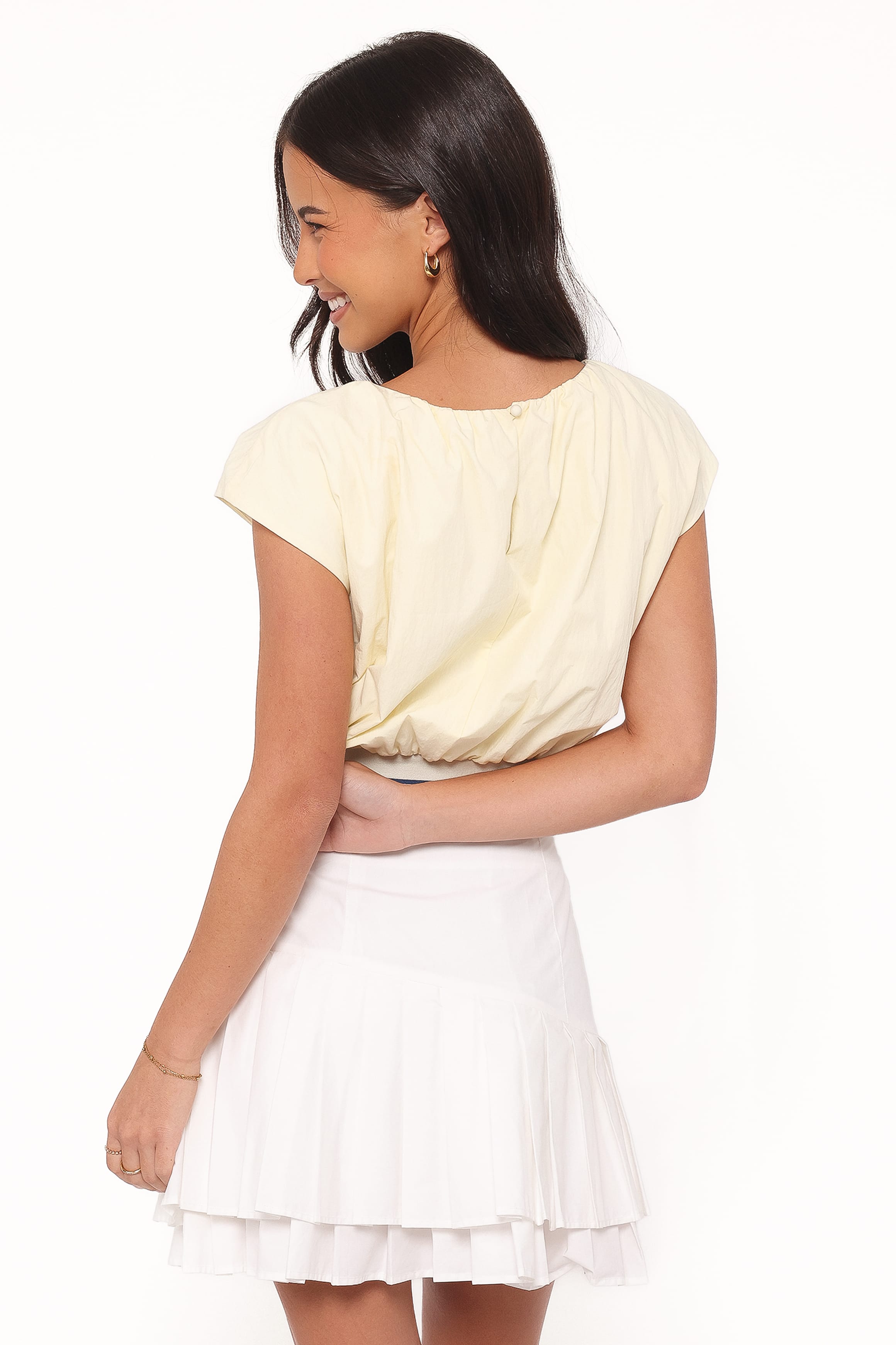 TOPS Adam Top - Pale Yellow