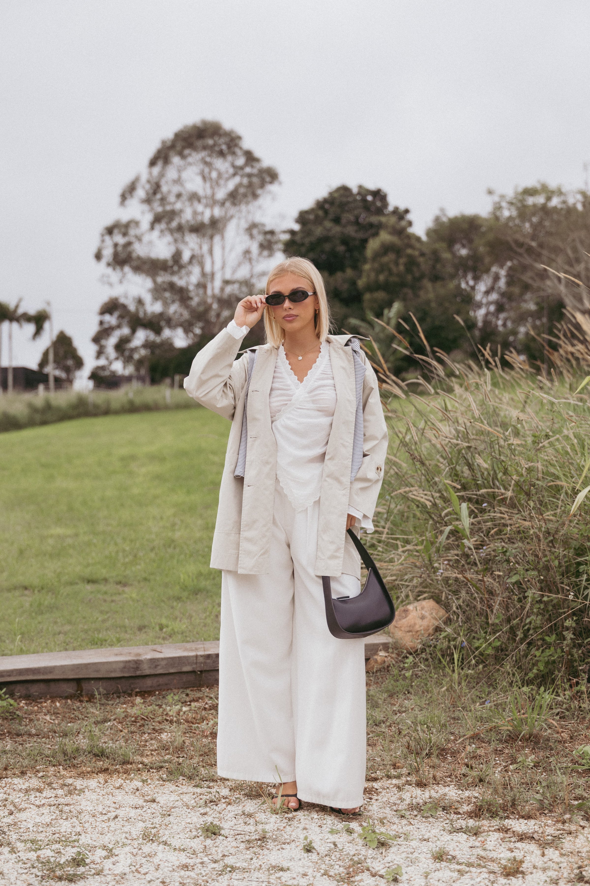 TOPS Adira Wrap Blouse - White