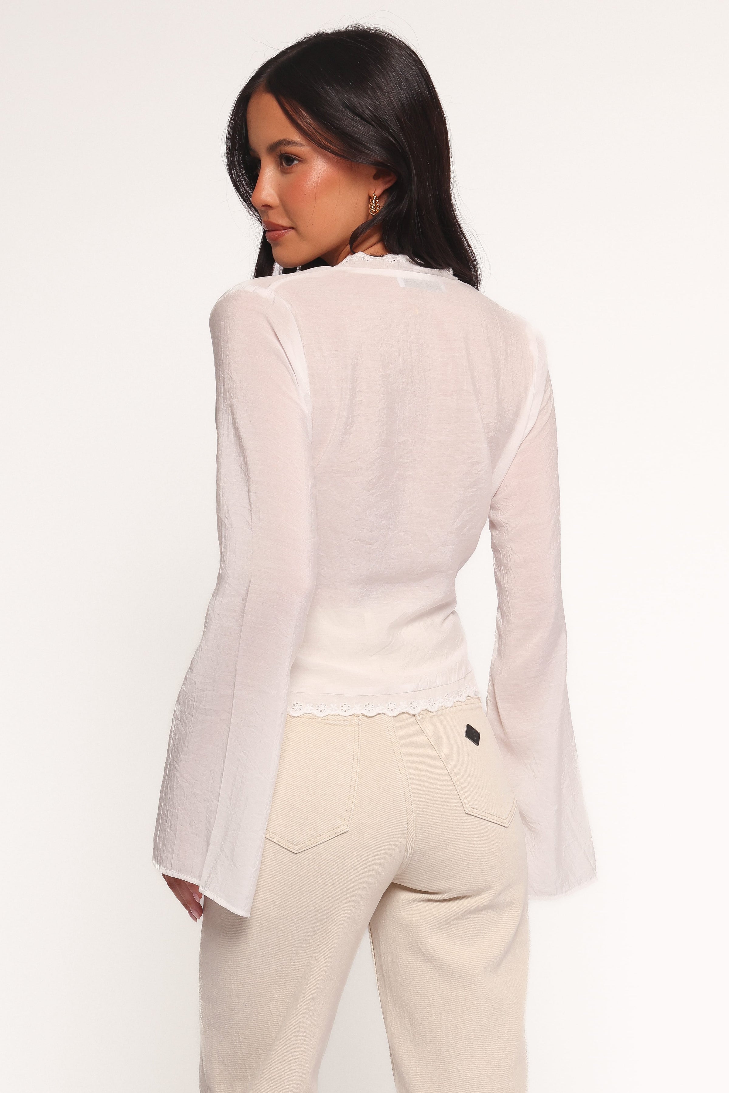 TOPS Adira Wrap Blouse - White
