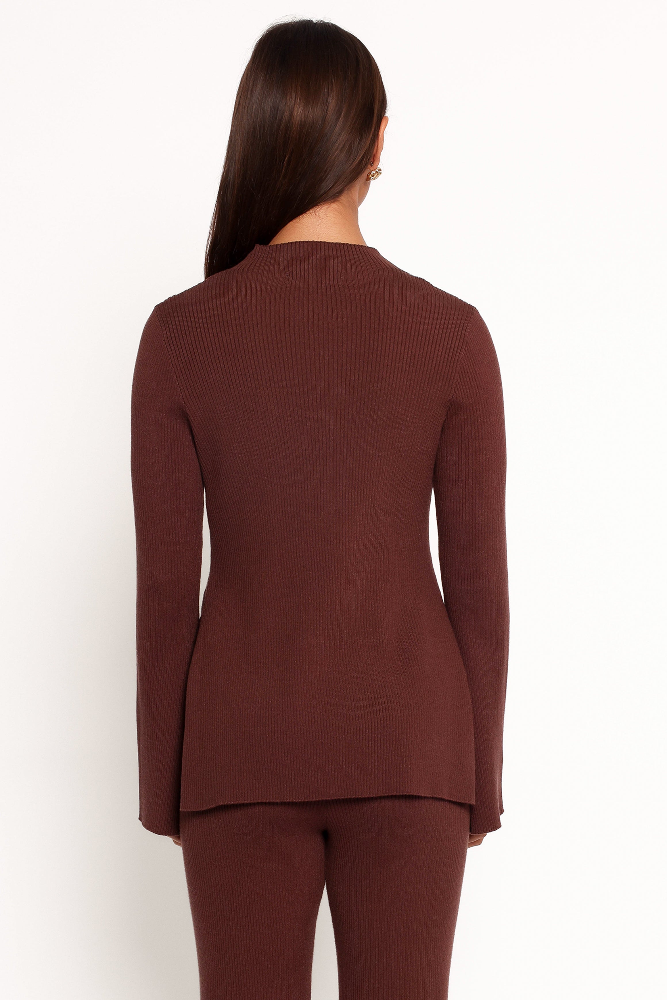 TOPS Adrienne Knit Top - Chocolate