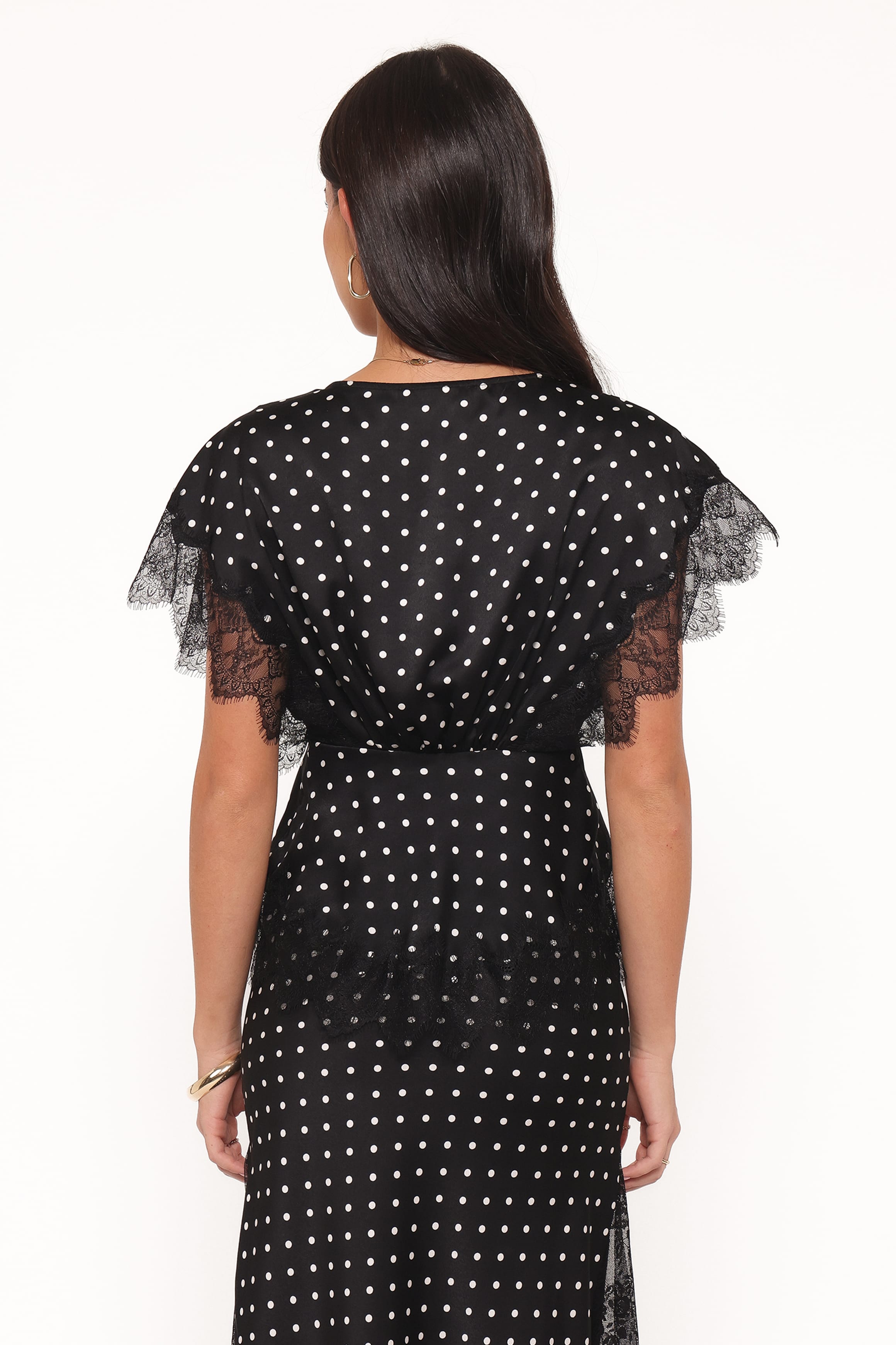 TOPS Ailbhe Top - Black Polka Dot