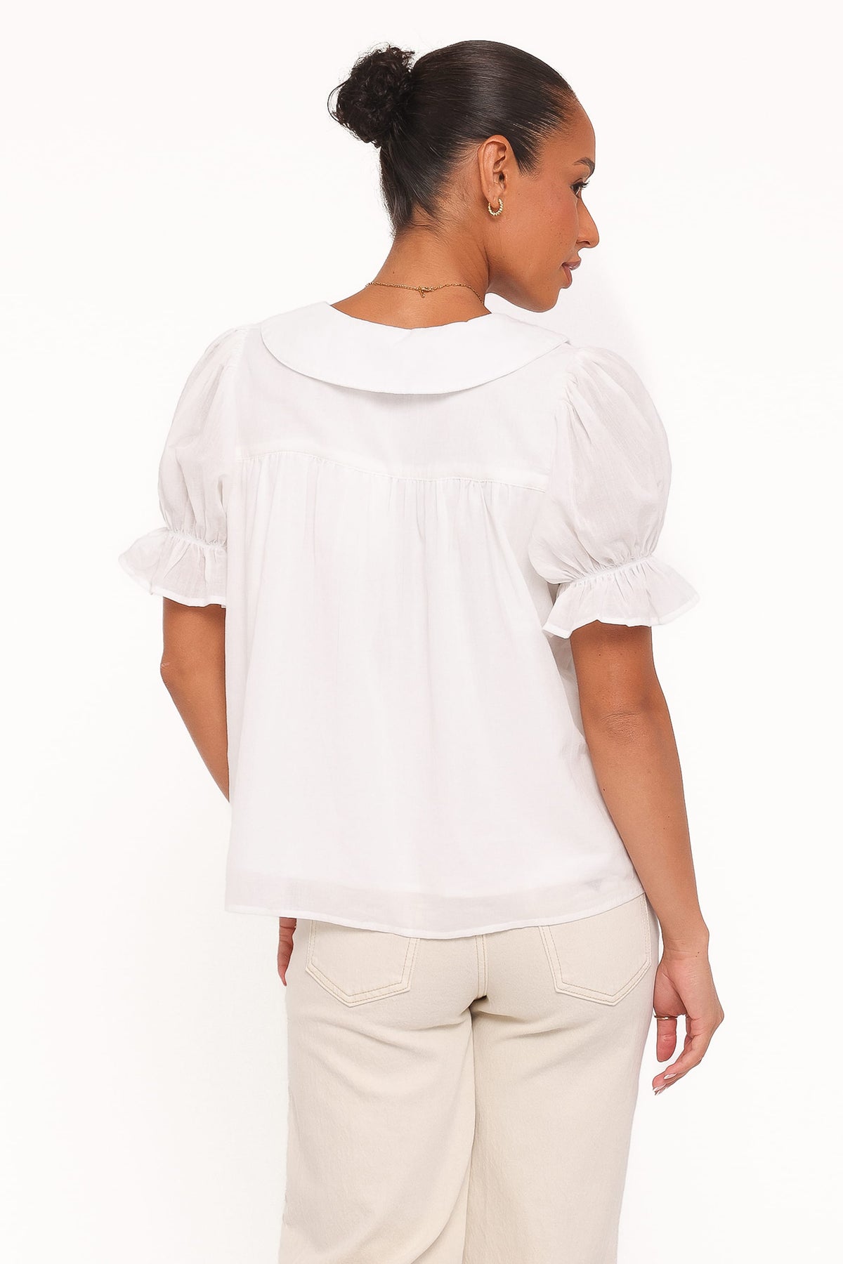 TOPS Aisling Pleat Top - White