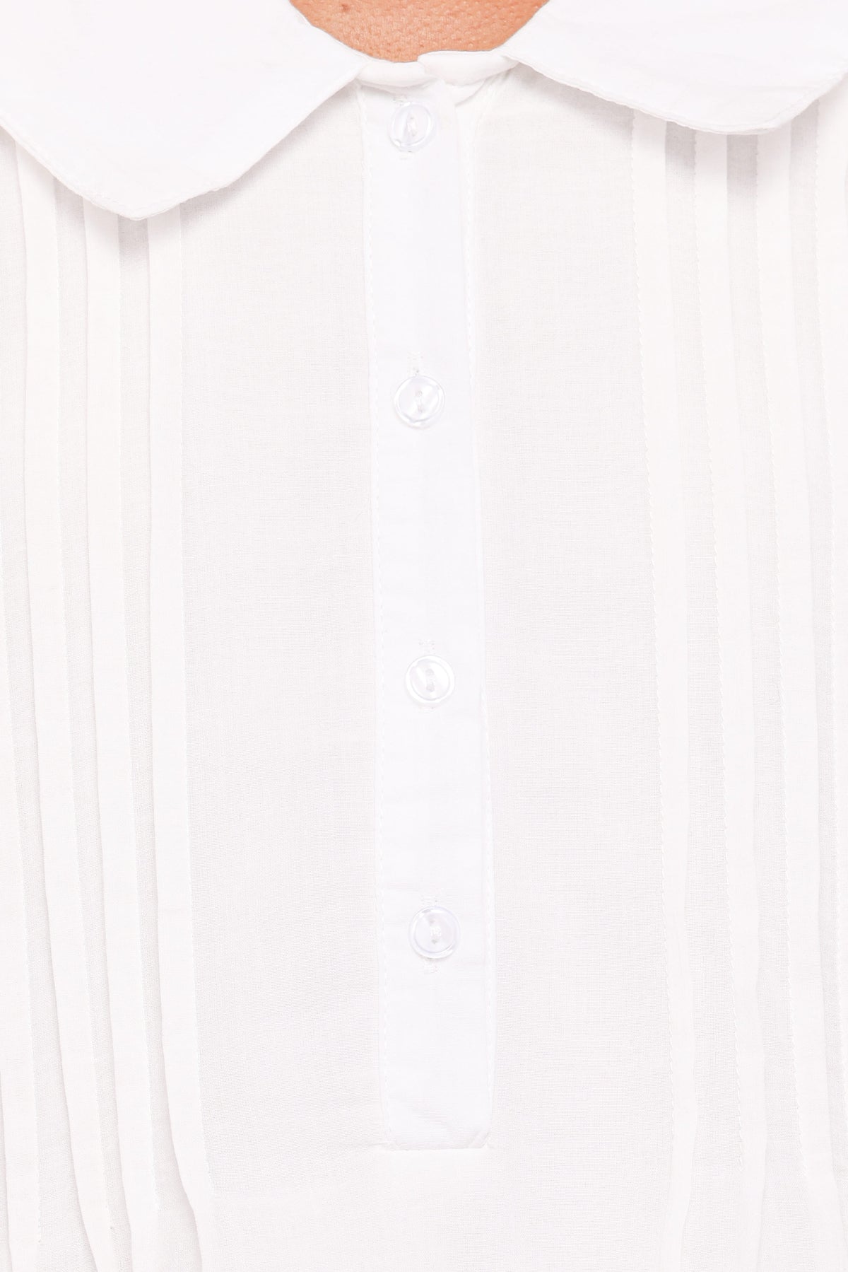 TOPS Aisling Pleat Top - White