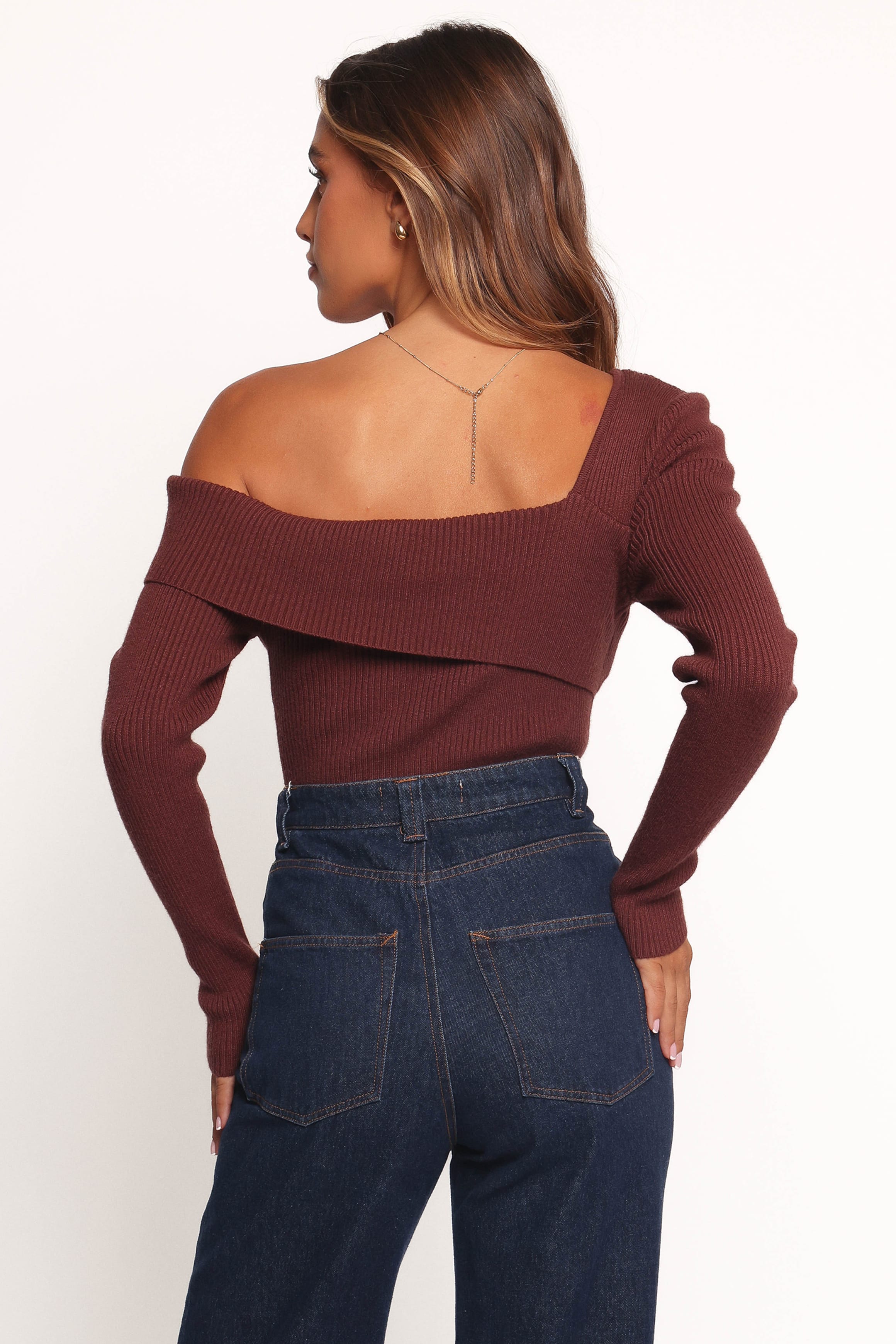 TOPS Aleena Knit Top - Chocolate Brown