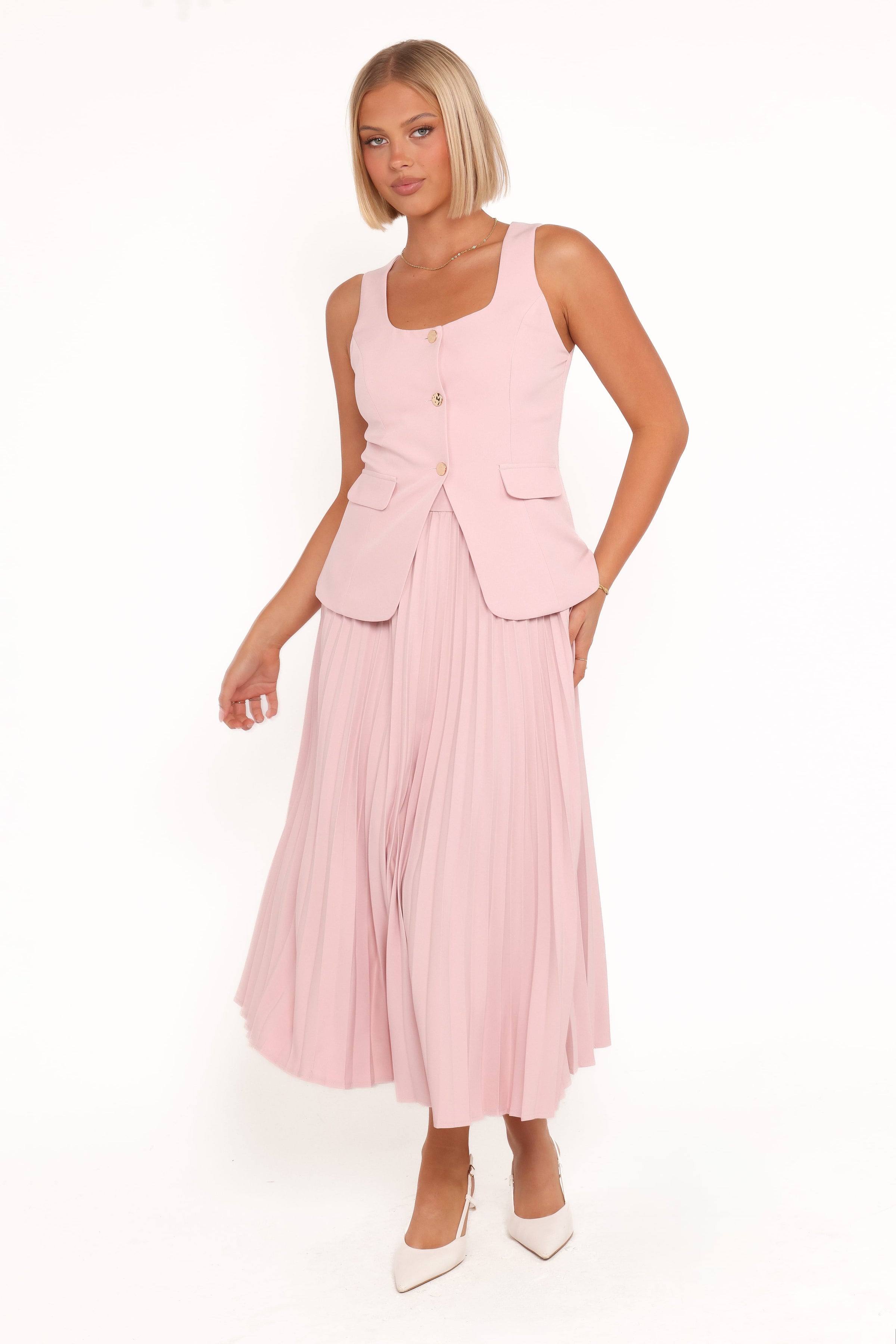 TOPS Alyssa Vest - Pink