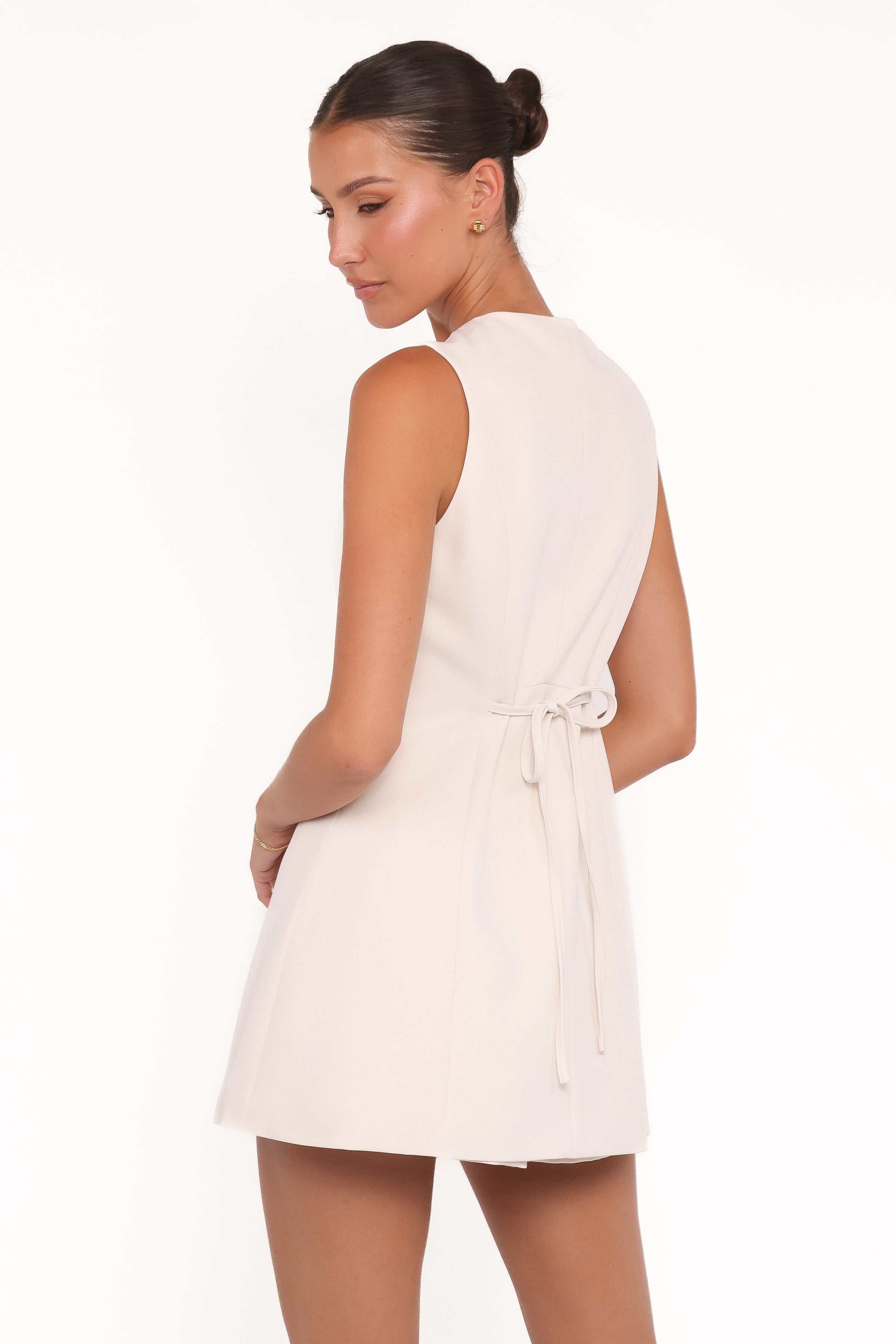 TOPS Amanda Vest Top - Cream